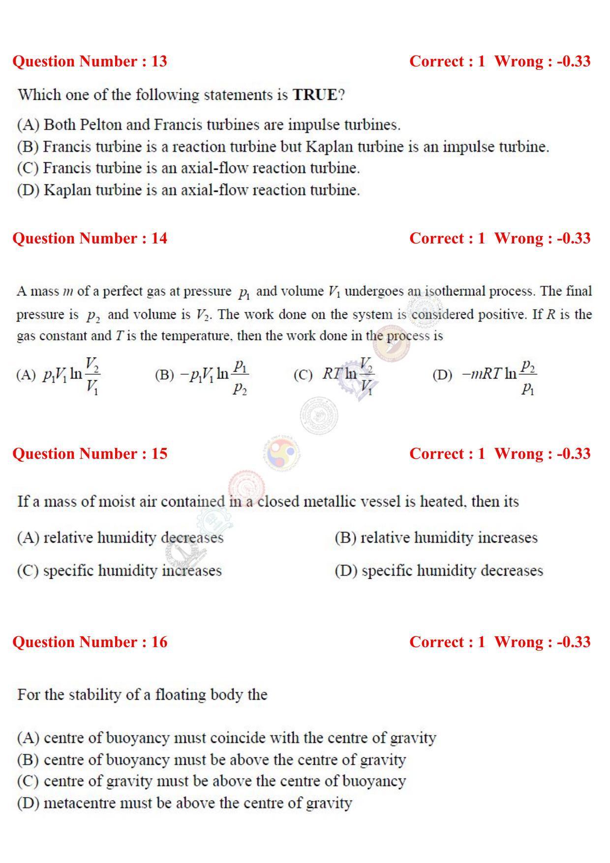 GATE 2017 Mechanical Engineering (ME) Question Paper with Answer Key - Page 28