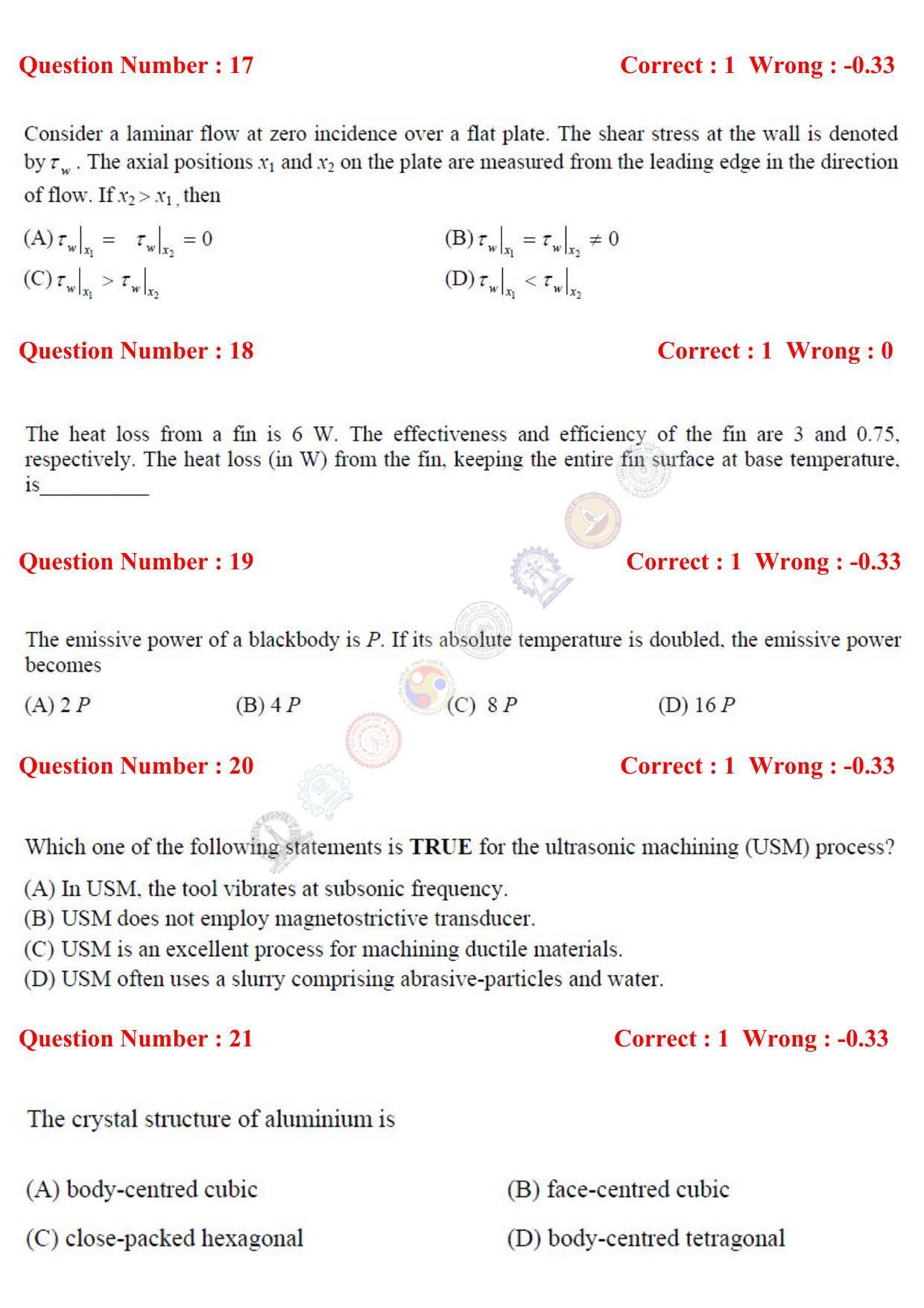 GATE 2017 Mechanical Engineering (ME) Question Paper with Answer Key - Page 29