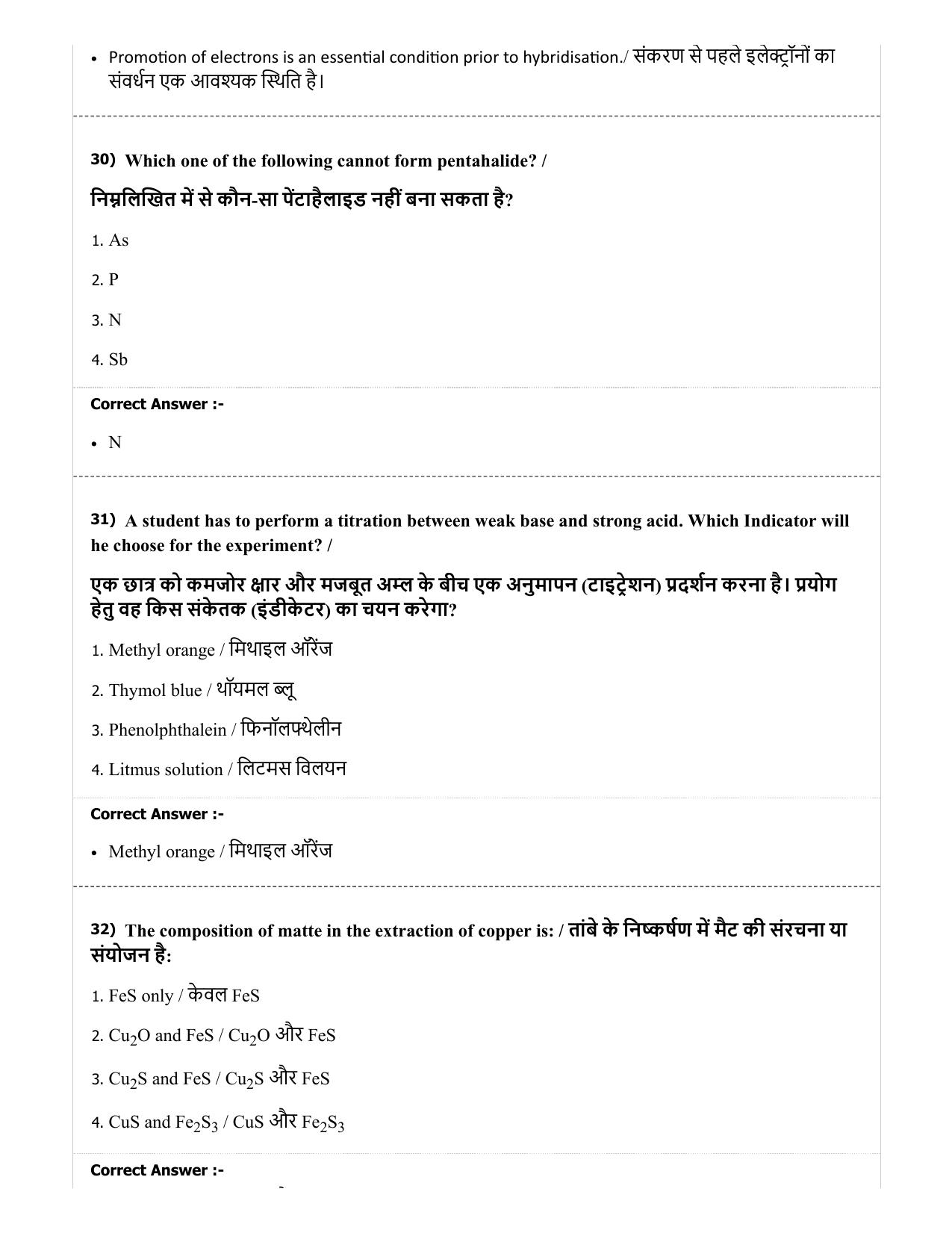 MP PAT (Exam. Date 29/06/2019 Time 2:00 PM) - PCA Question Paper - Page 30