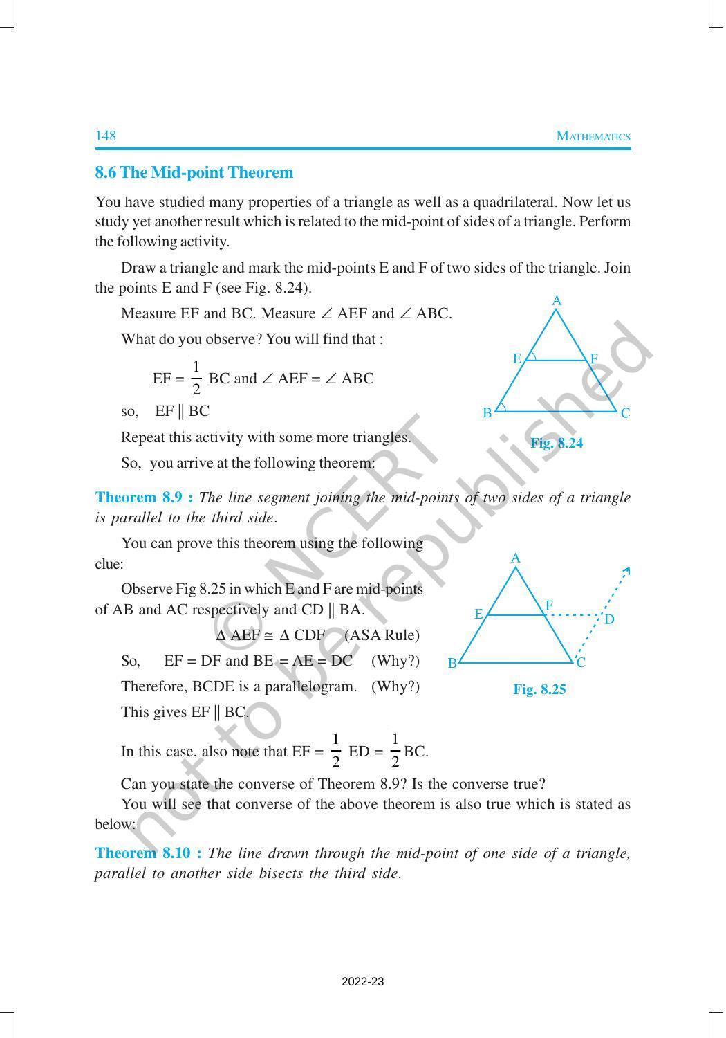 NCERT Book for Class 9 Maths Chapter 8 Quadrilaterals - Page 14