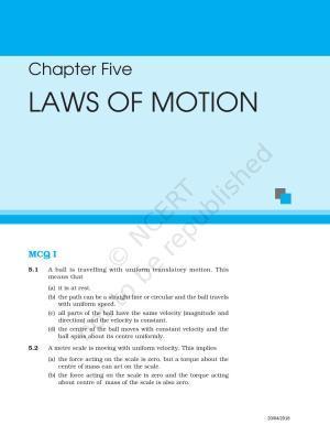 NCERT Exemplar Book for Class 11 Physics: Chapter 4 Laws of Motion