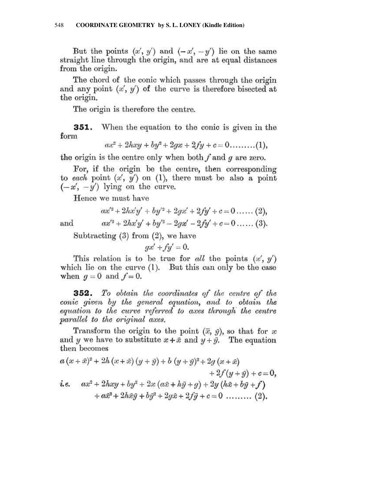 Chapter 15: General Equation Of The Second Degree - SL Loney Solutions: The Elements of Coordinate Geometry - Page 5