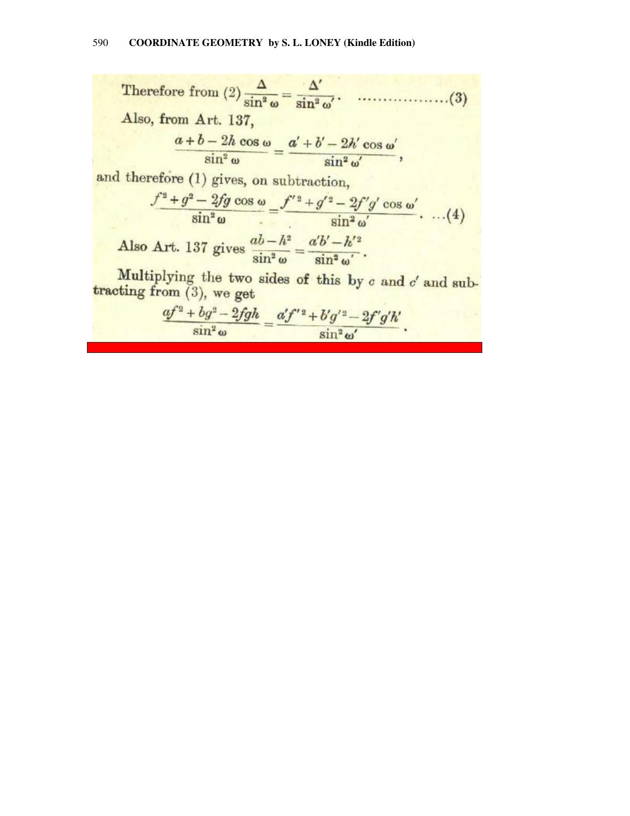 Chapter 15: General Equation Of The Second Degree - SL Loney Solutions: The Elements of Coordinate Geometry - Page 47