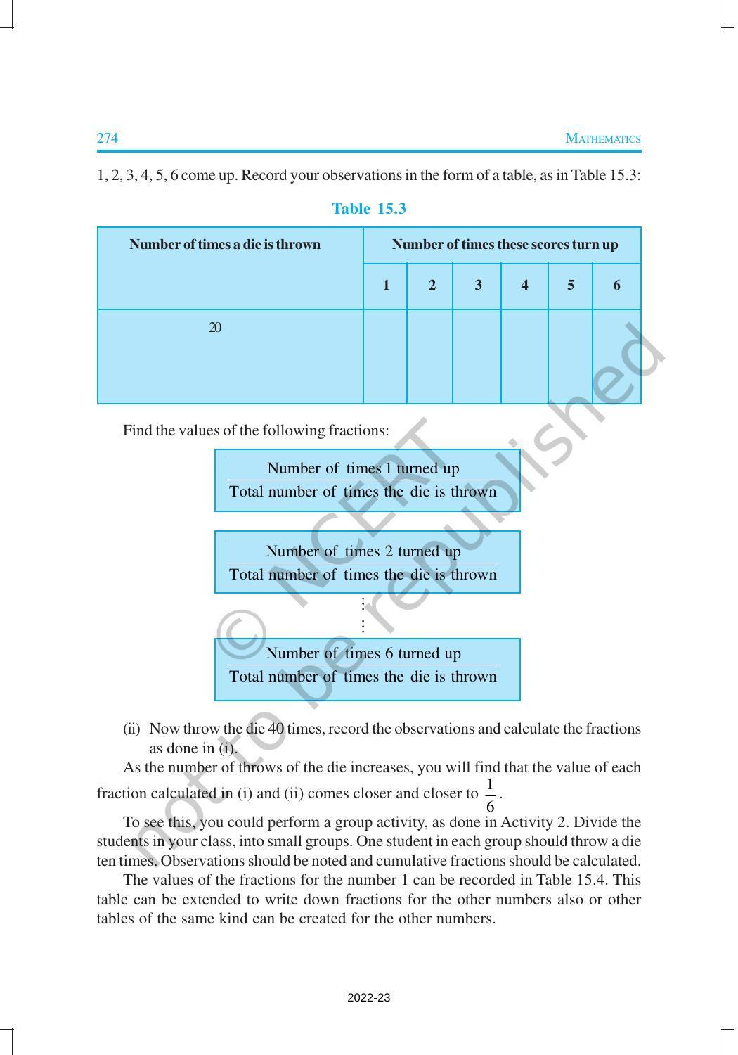 NCERT Book for Class 9 Maths Chapter 15 Probability - Page 4