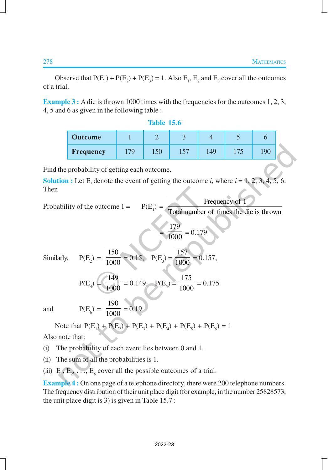 NCERT Book for Class 9 Maths Chapter 15 Probability - Page 8