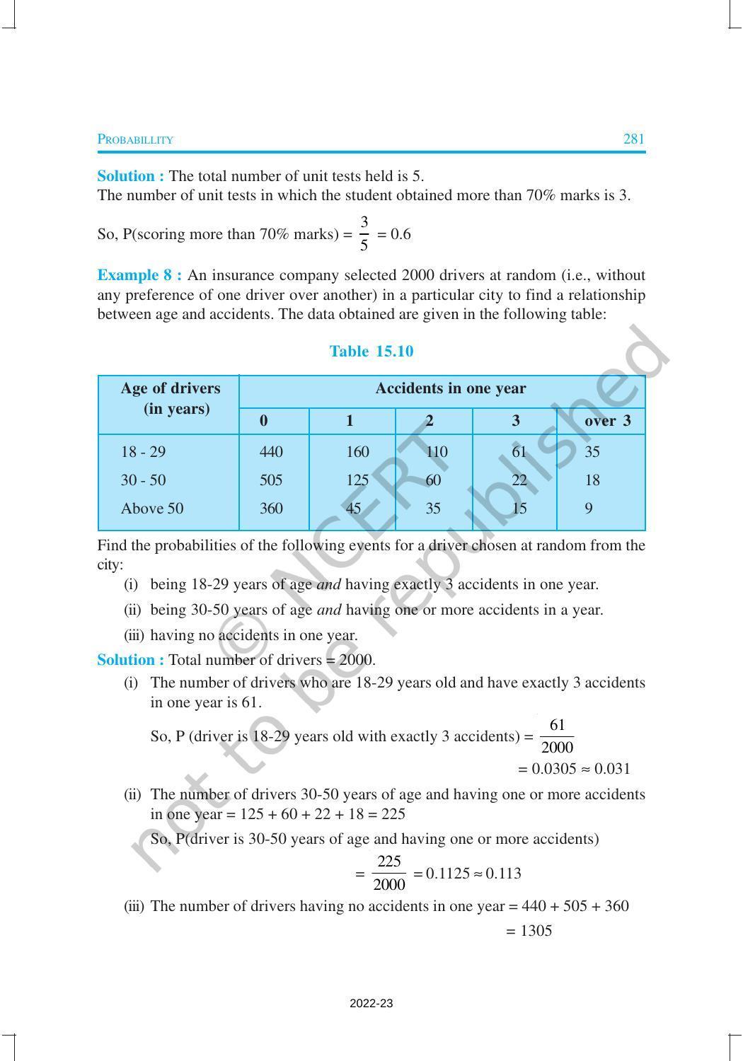 NCERT Book for Class 9 Maths Chapter 15 Probability - Page 11