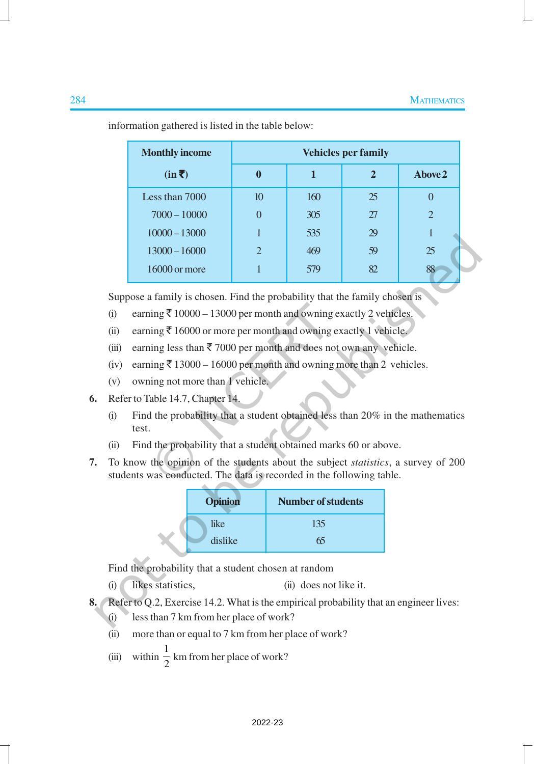 NCERT Book for Class 9 Maths Chapter 15 Probability - Page 14