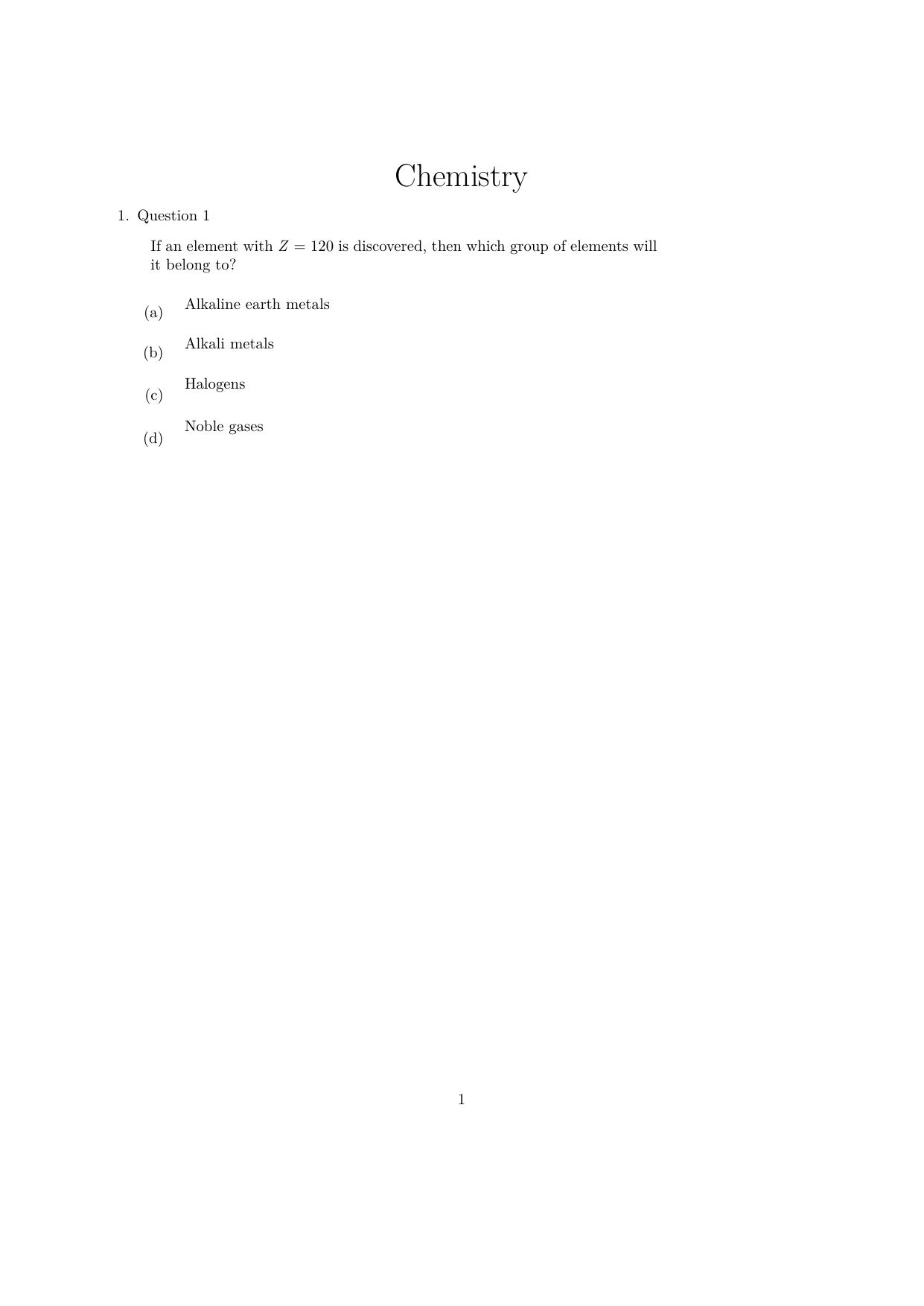 IISER Aptitude Test 2024 Answer Key - Page 19