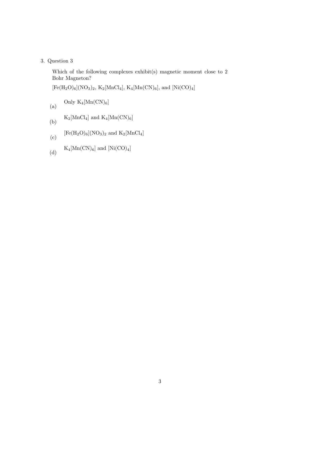 IISER Aptitude Test 2024 Answer Key - Page 21