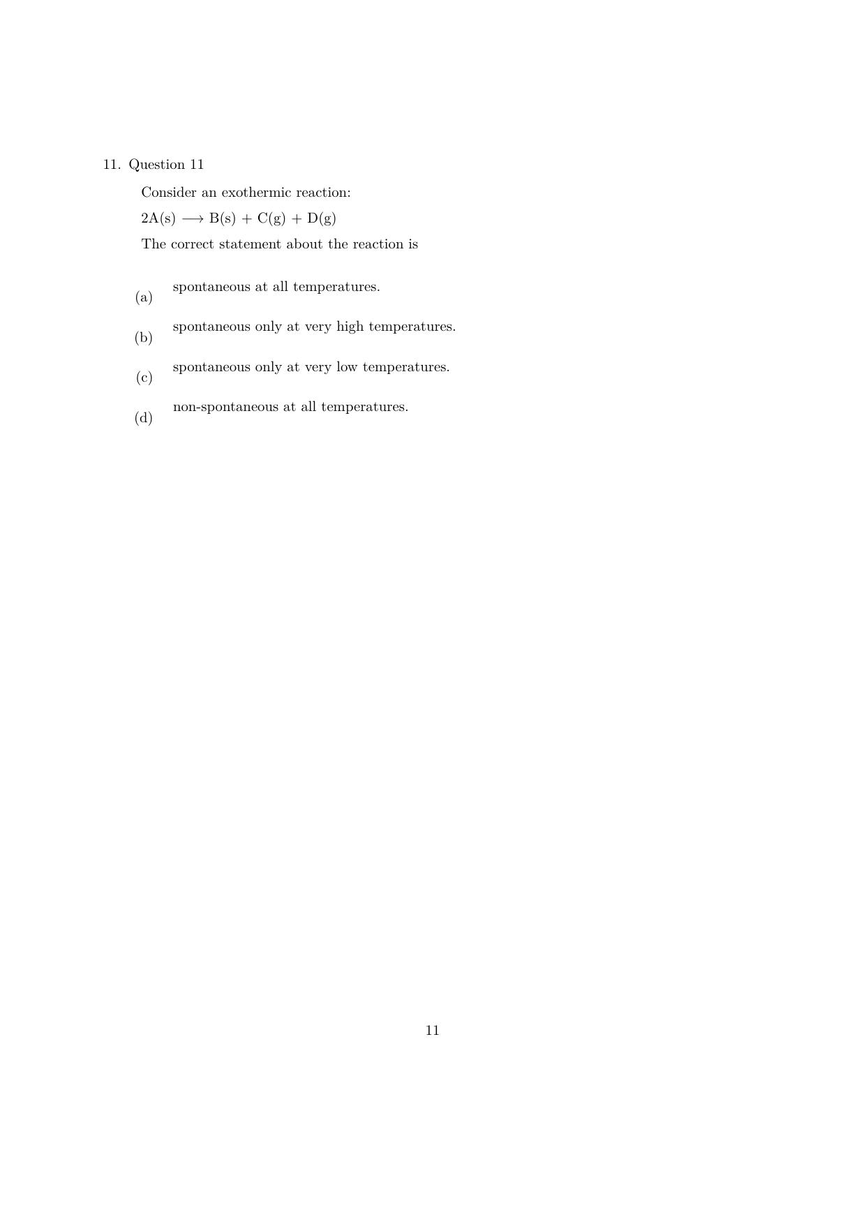 IISER Aptitude Test 2024 Answer Key - Page 29