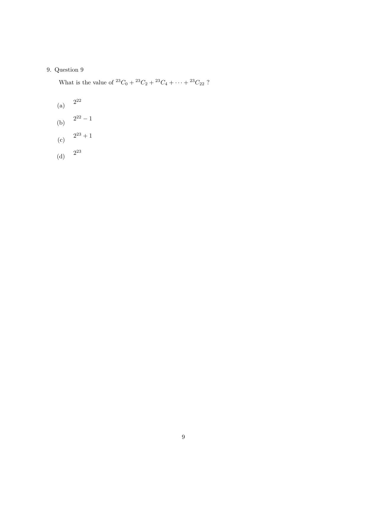 IISER Aptitude Test 2024 Answer Key - Page 43