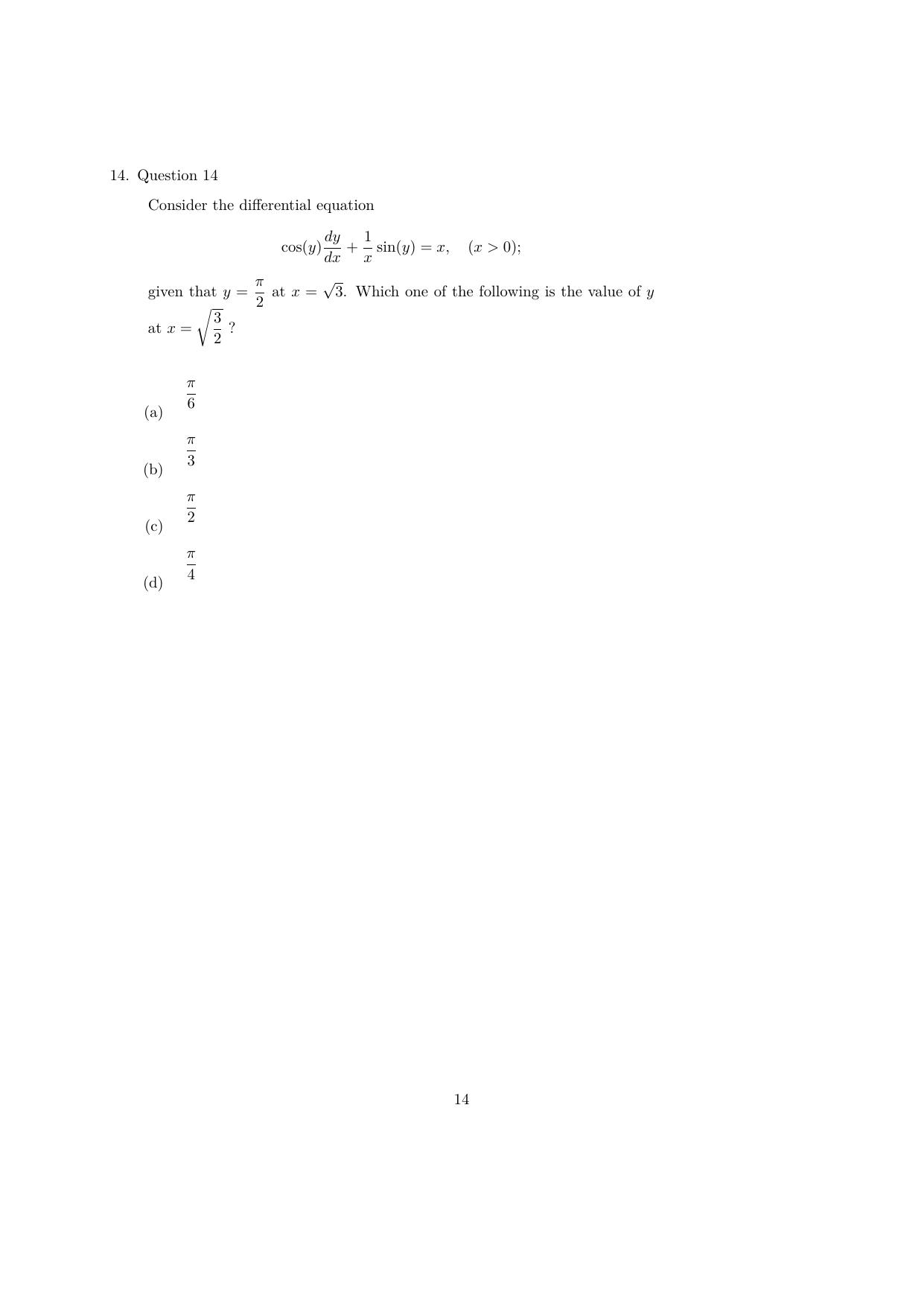 IISER Aptitude Test 2024 Answer Key - Page 48