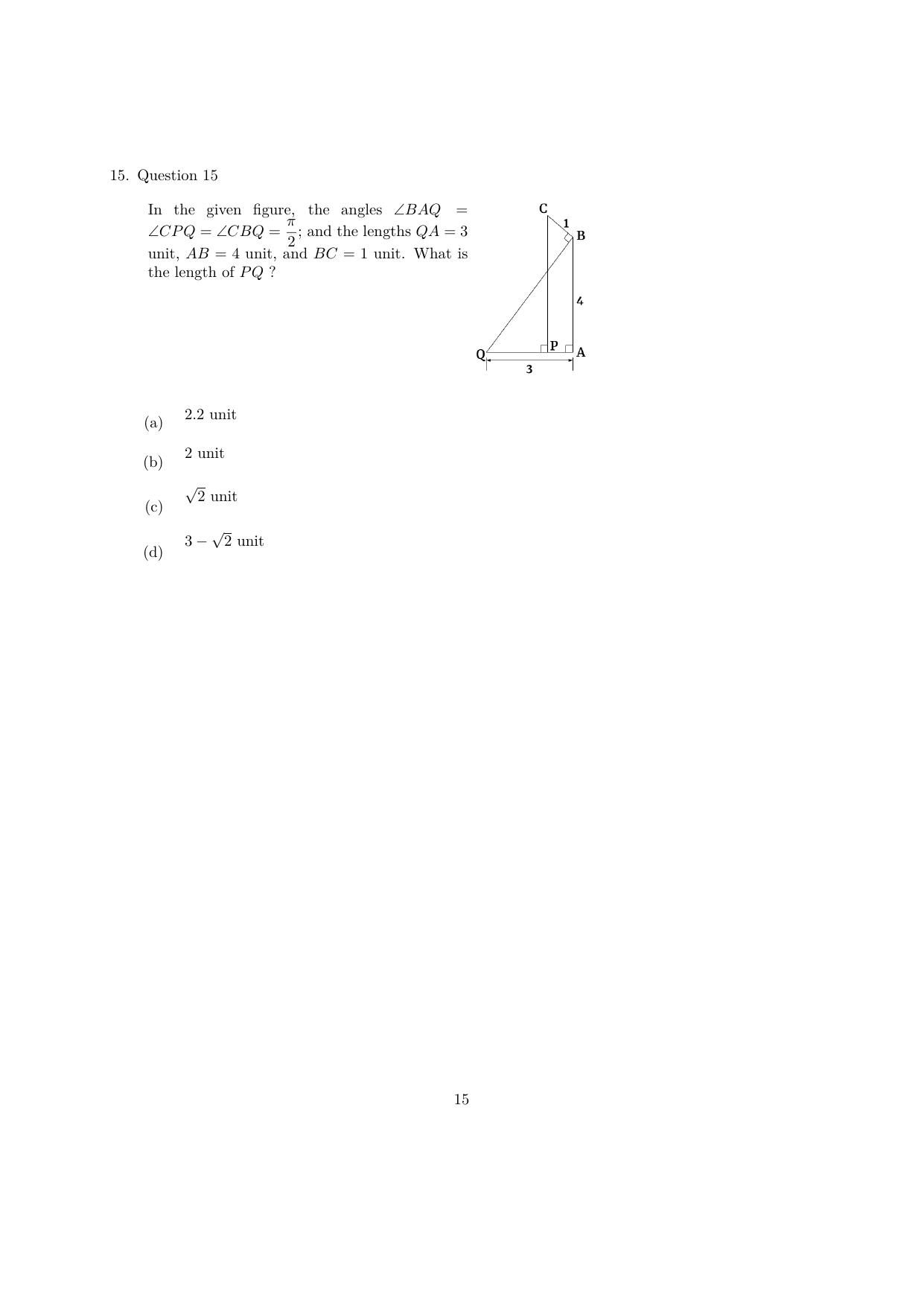 IISER Aptitude Test 2024 Answer Key - Page 49