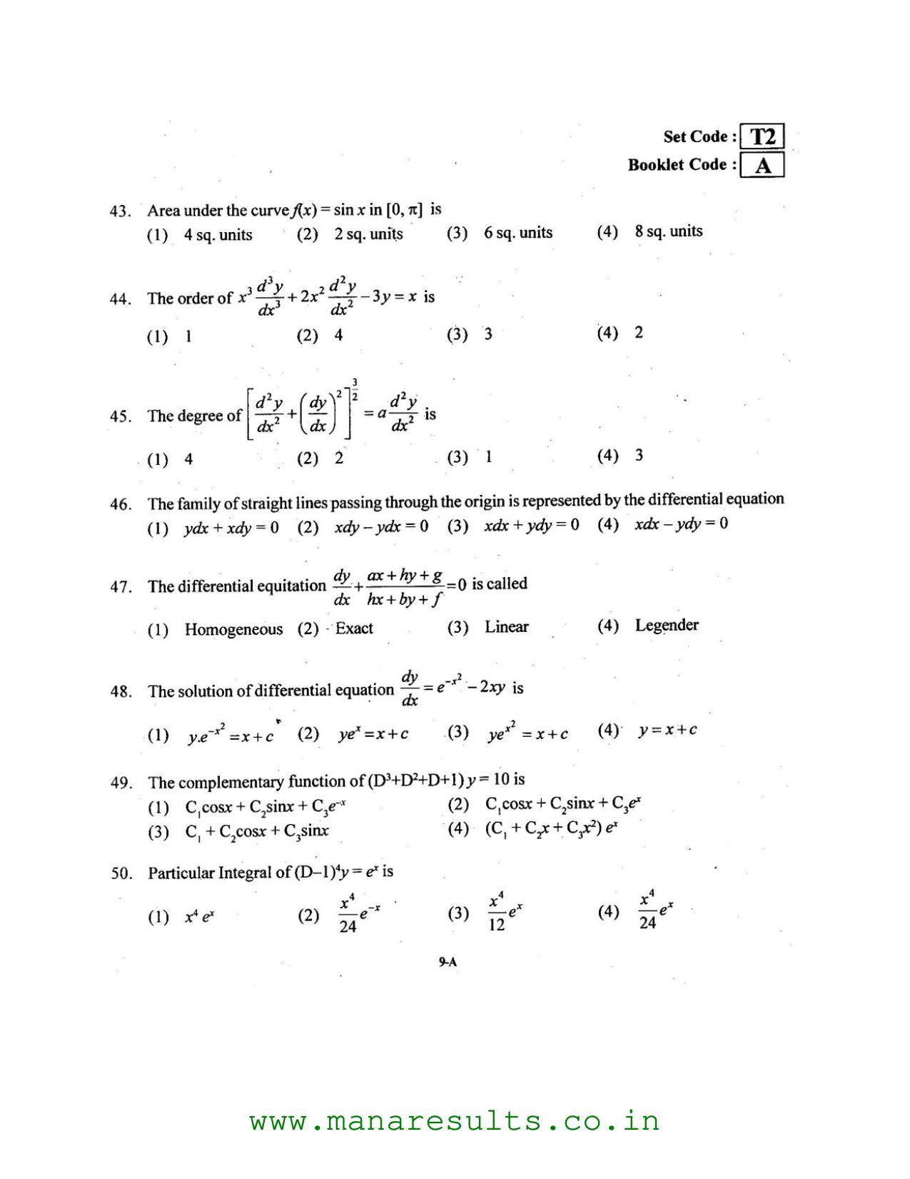 AP ECET 2016 Mechanical Engineering Old Previous Question Papers - Page 8