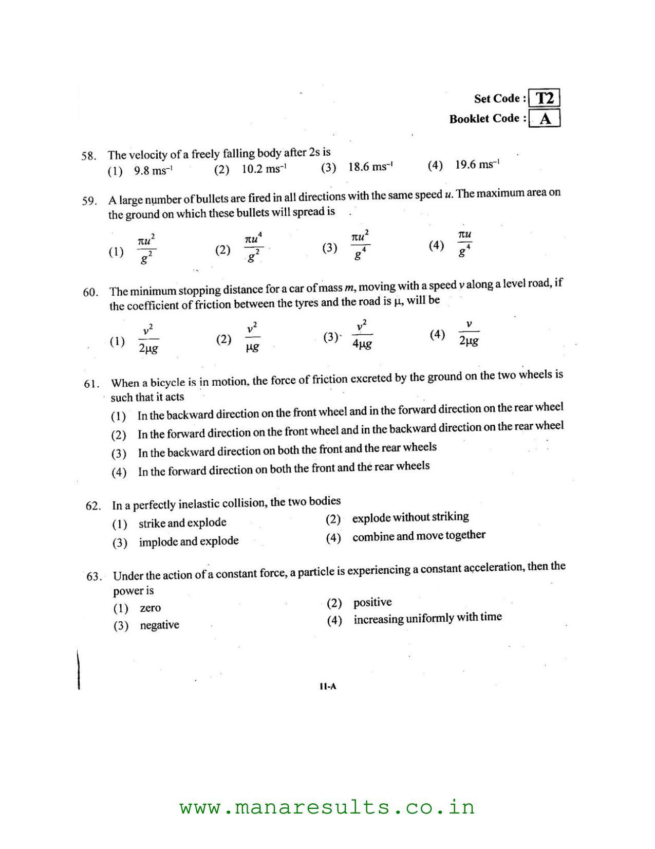 AP ECET 2016 Mechanical Engineering Old Previous Question Papers - Page 10