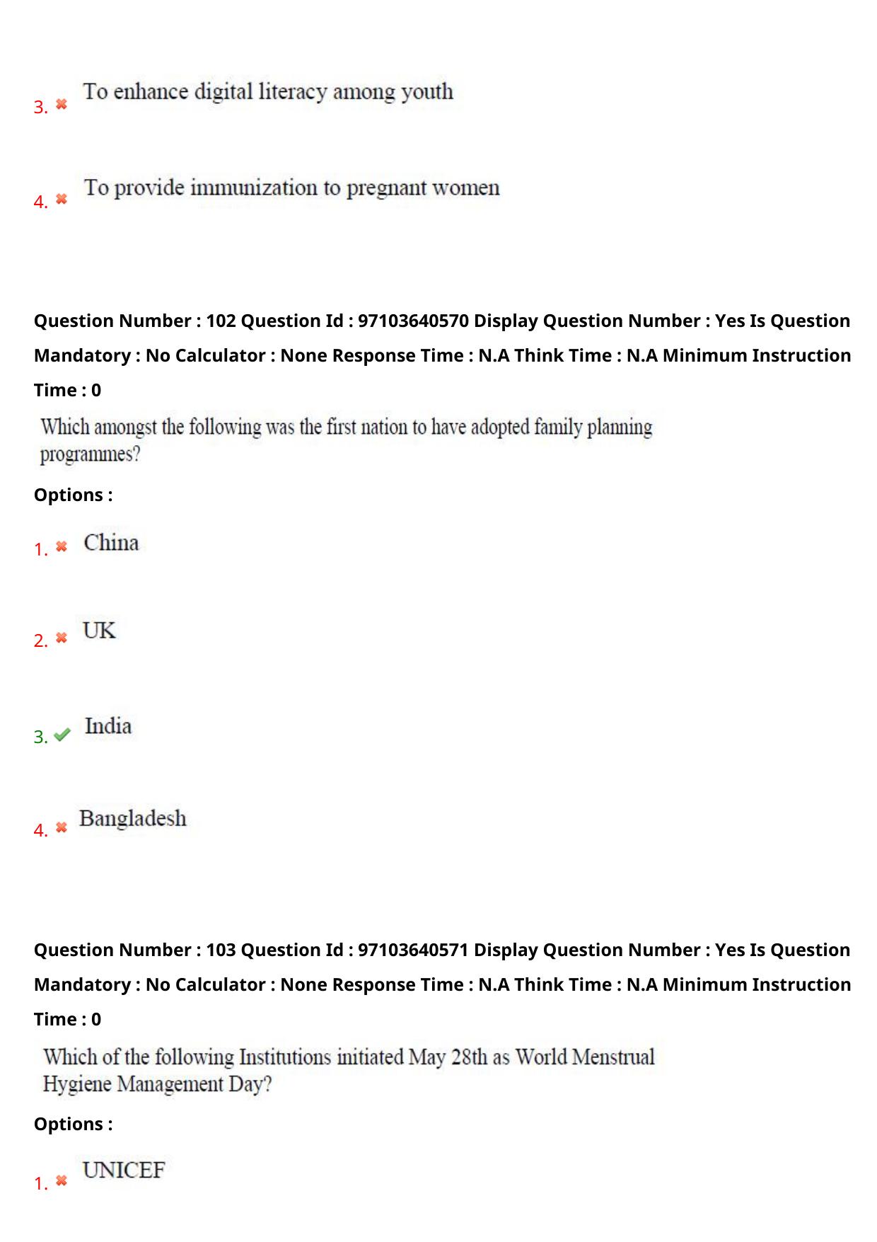 AP RCET 2024 Women's Studies Question Paper (05-05-2024 (Sunday) Session-I) - Page 60