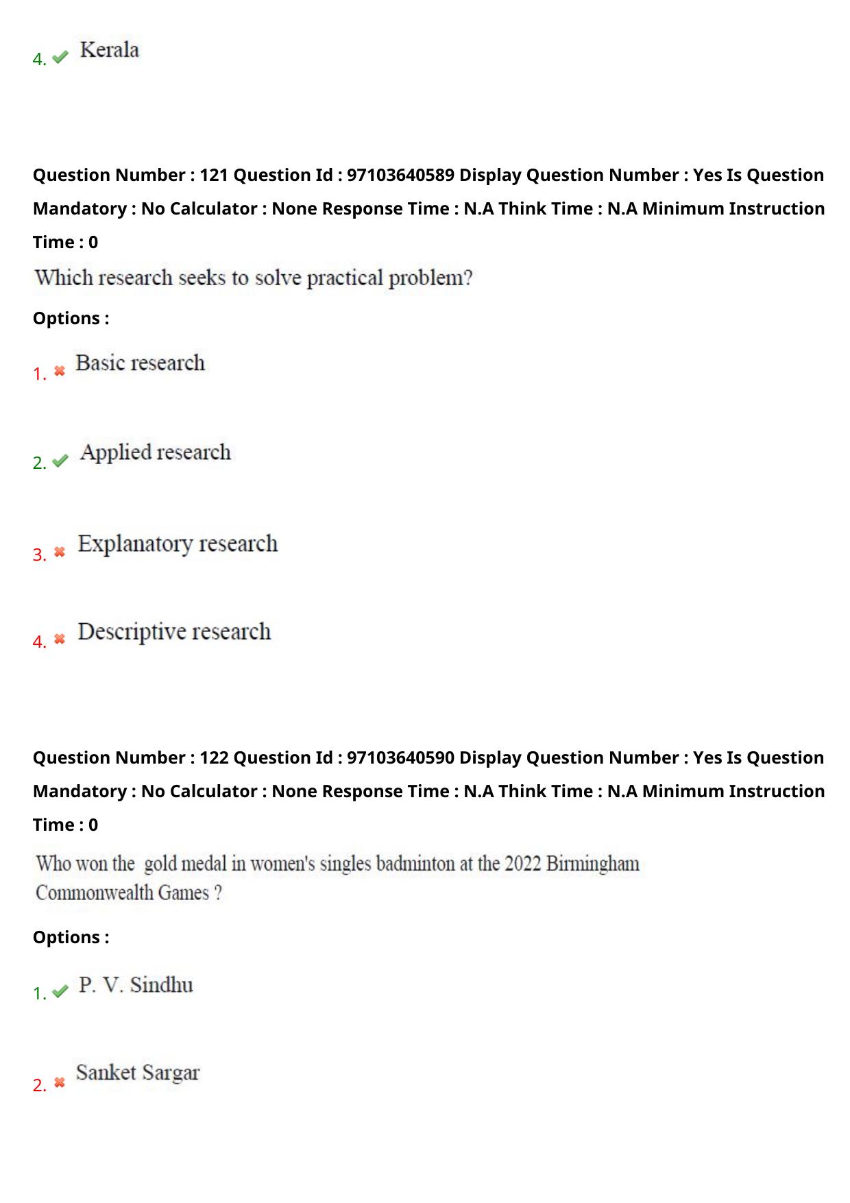 AP RCET 2024 Women's Studies Question Paper (05-05-2024 (Sunday) Session-I) - Page 70