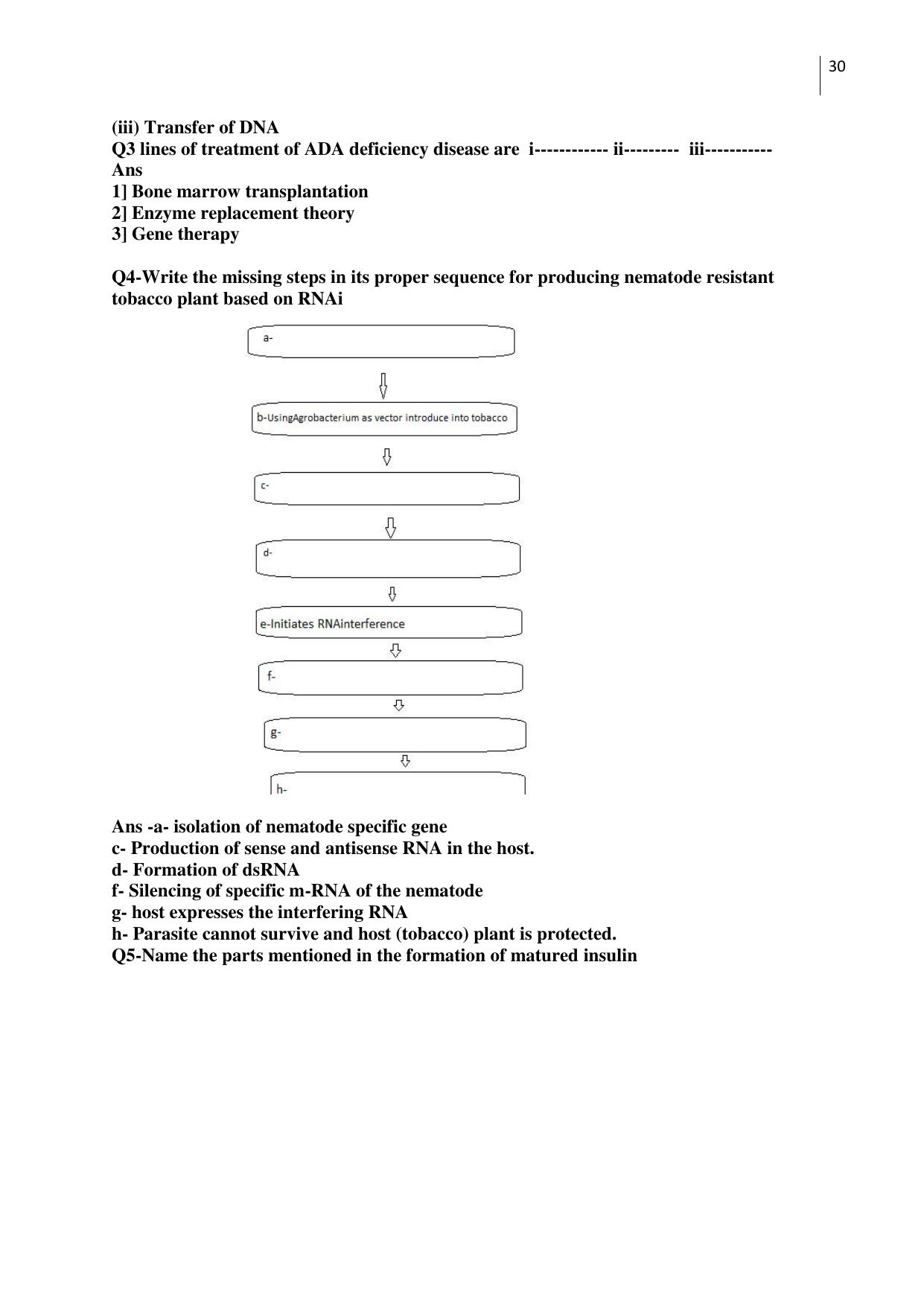 Free Printable CBSE Class 12 Biology All Chapters Worksheets - Page 30