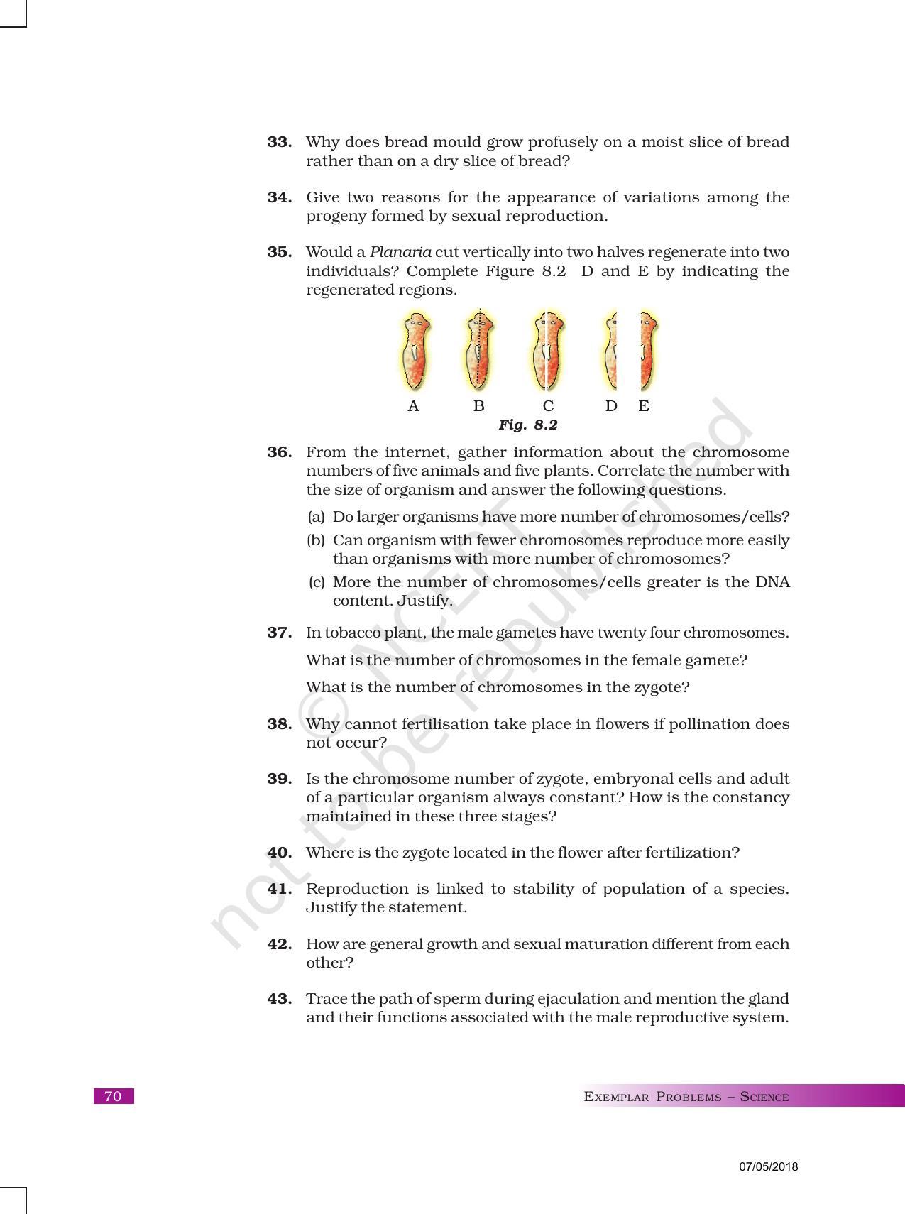 NCERT Exemplar Book For Class 10 Science Chapter 8 How Do Organisms ...