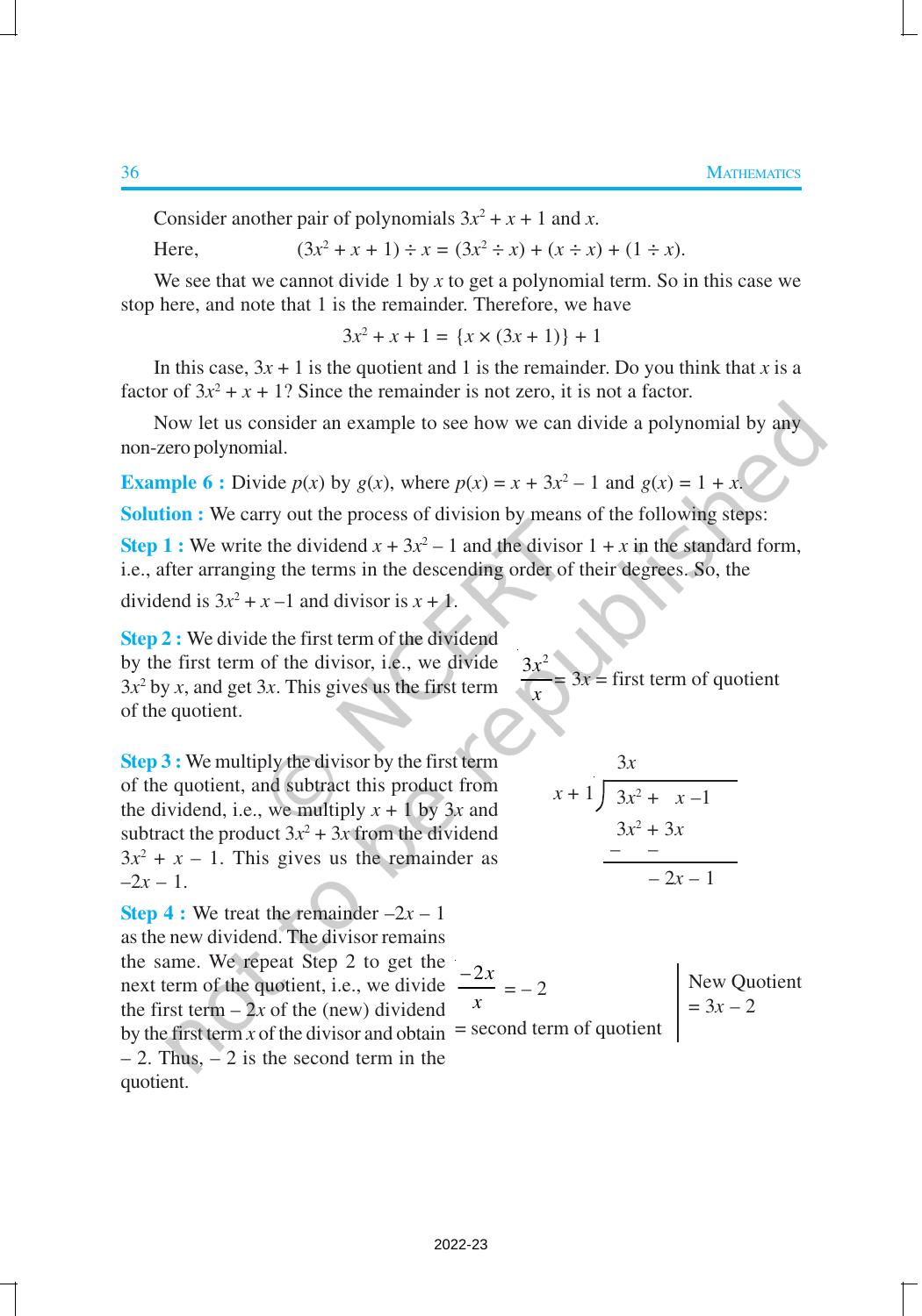 NCERT Book for Class 9 Maths Chapter 2 Polynomials - Page 9