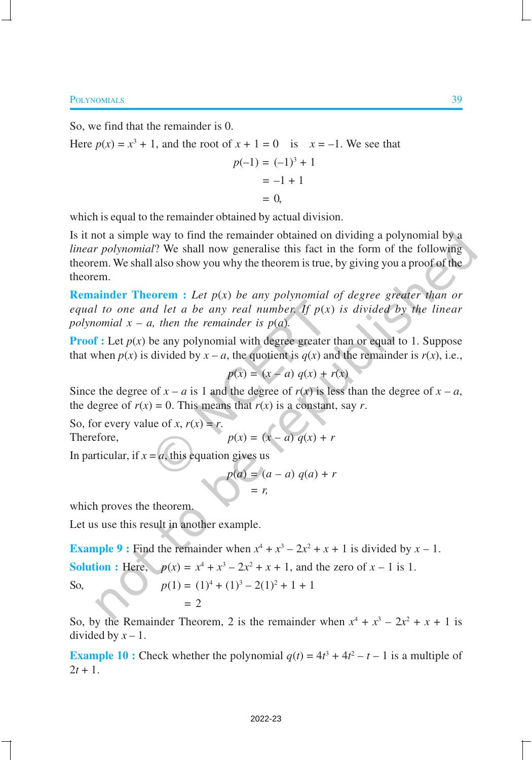 NCERT Book for Class 9 Maths Chapter 2 Polynomials - Page 12