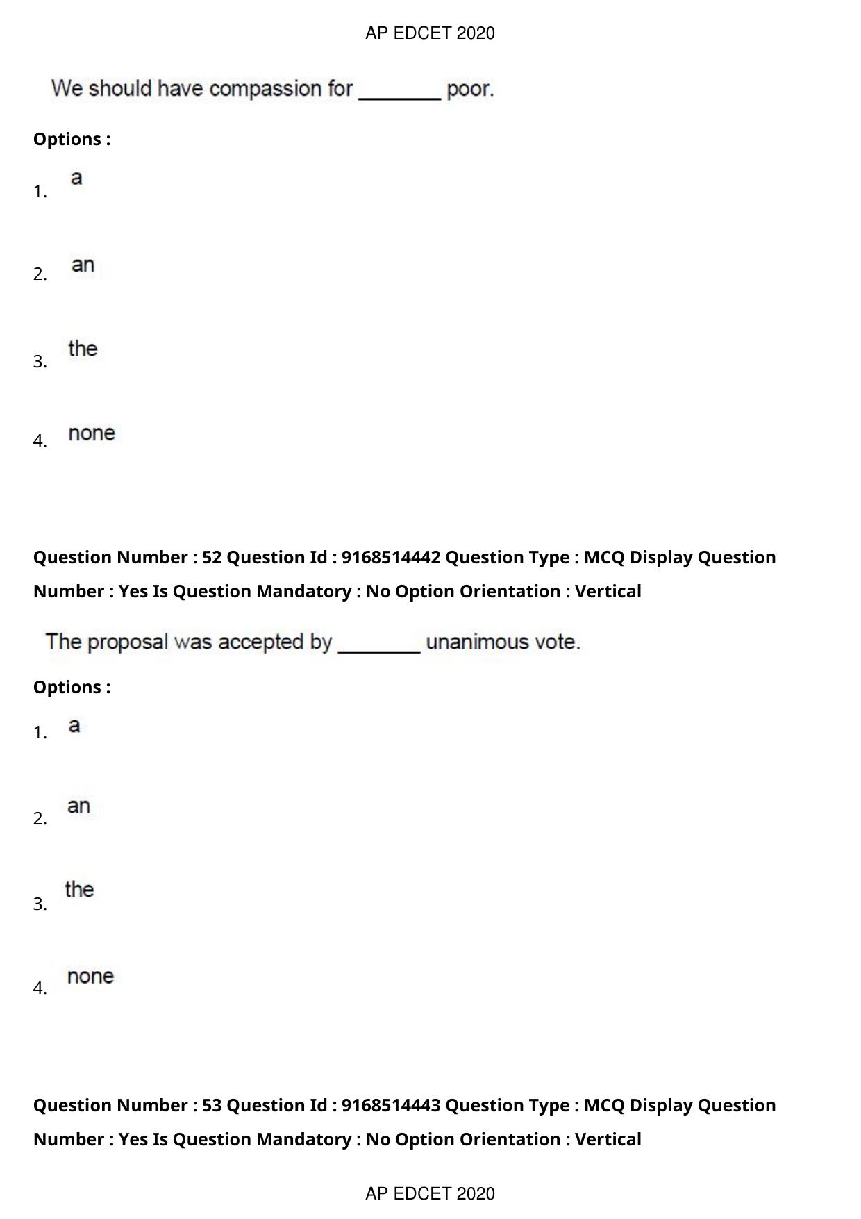 AP EDCET 2020 English Question Paper - Page 38