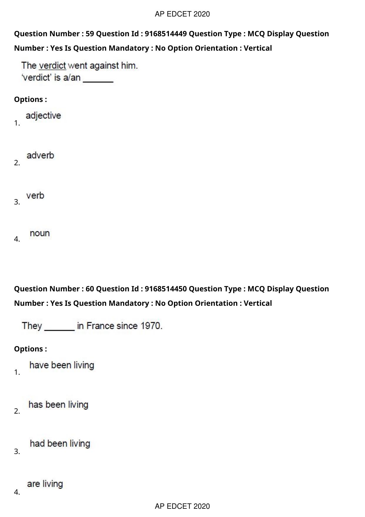 AP EDCET 2020 English Question Paper - Page 42