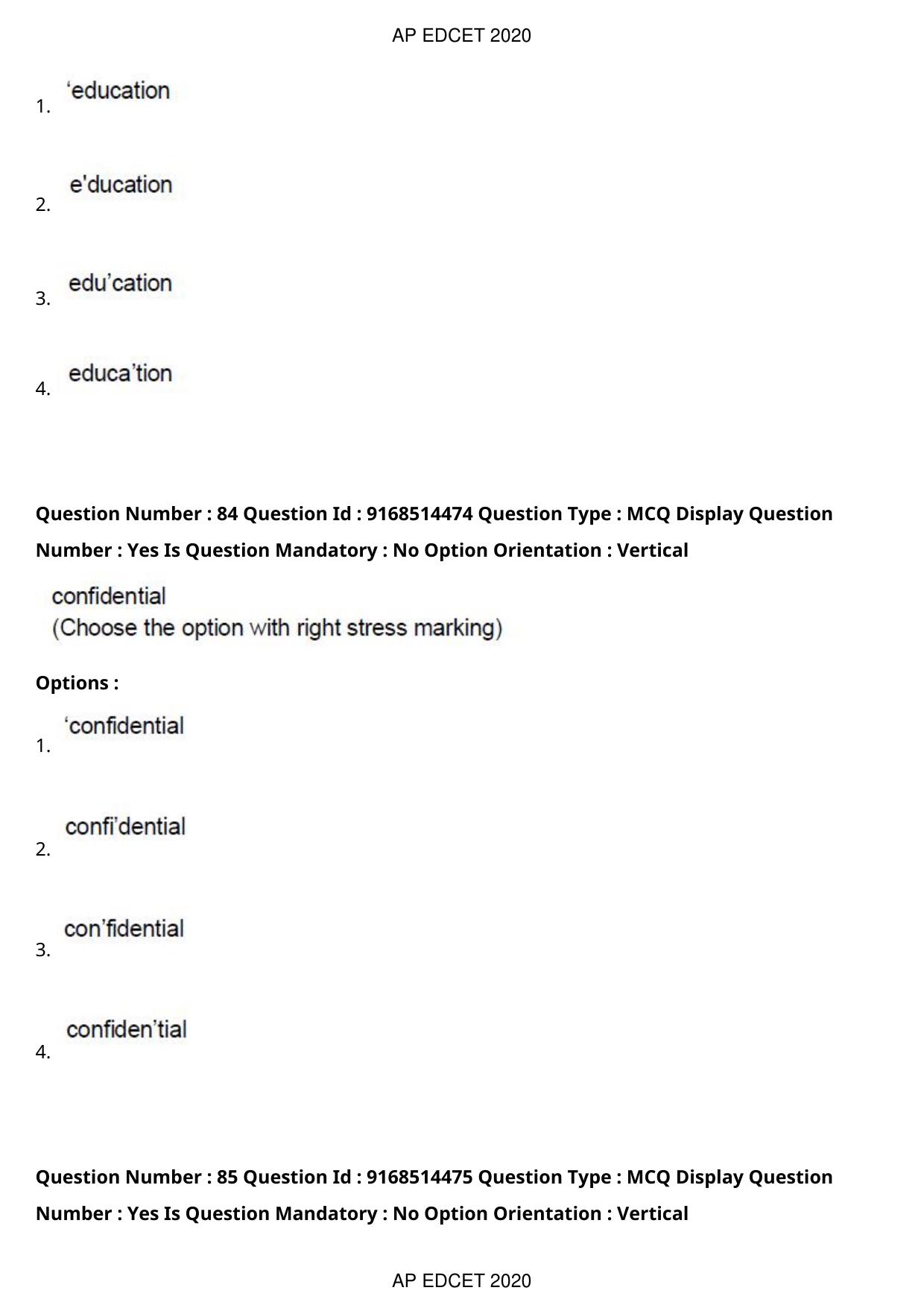 AP EDCET 2020 English Question Paper - Page 55