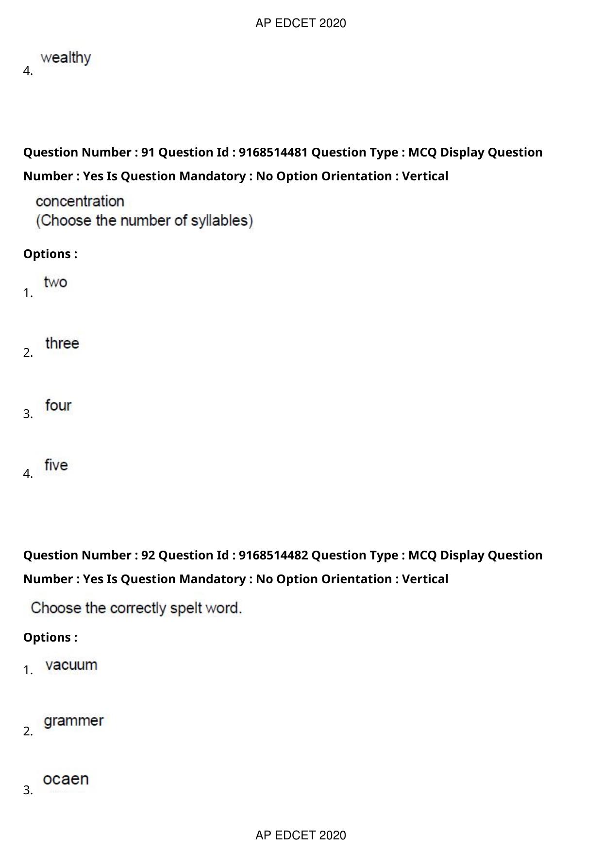 AP EDCET 2020 English Question Paper - Page 59