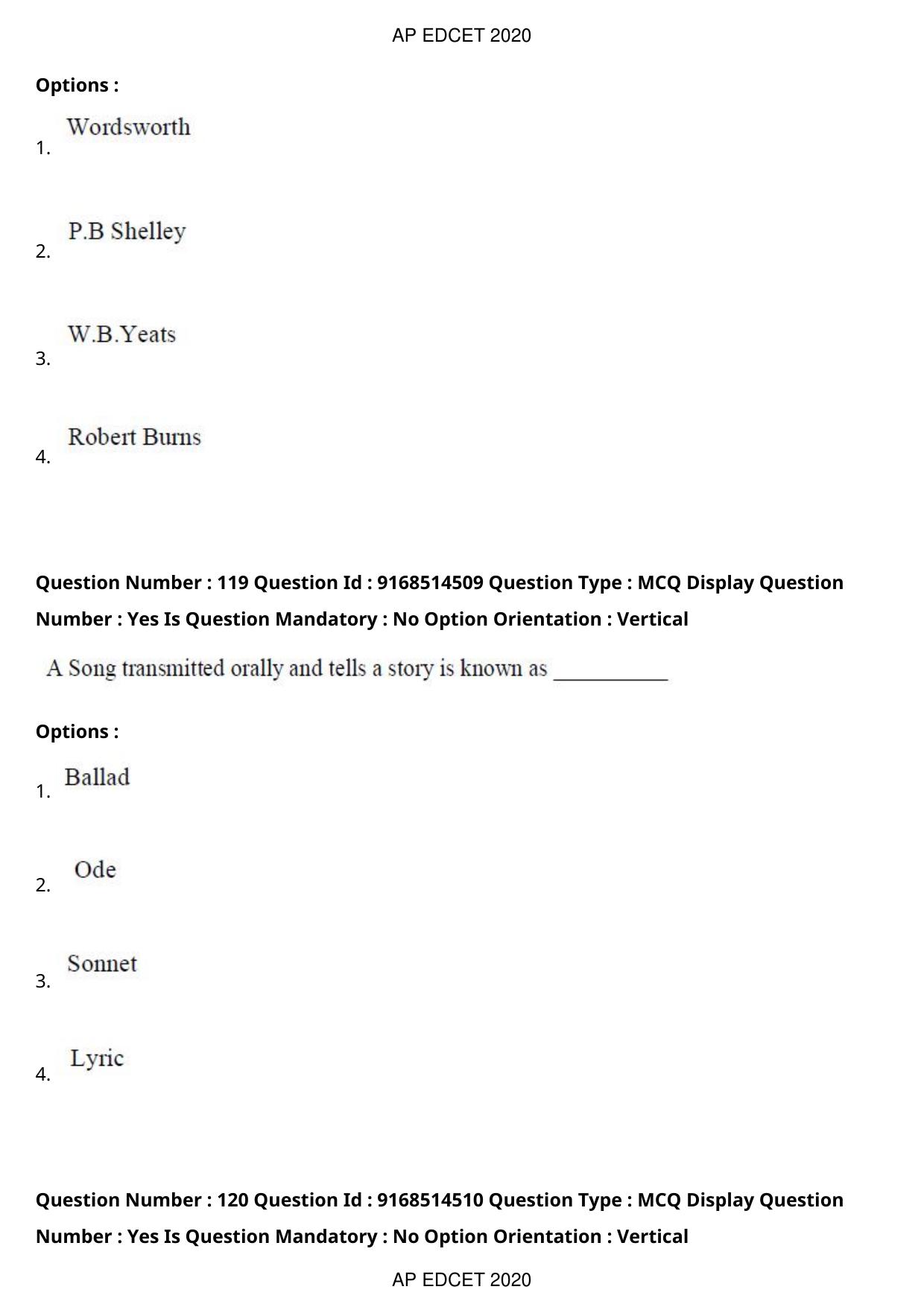 AP EDCET 2020 English Question Paper - Page 74