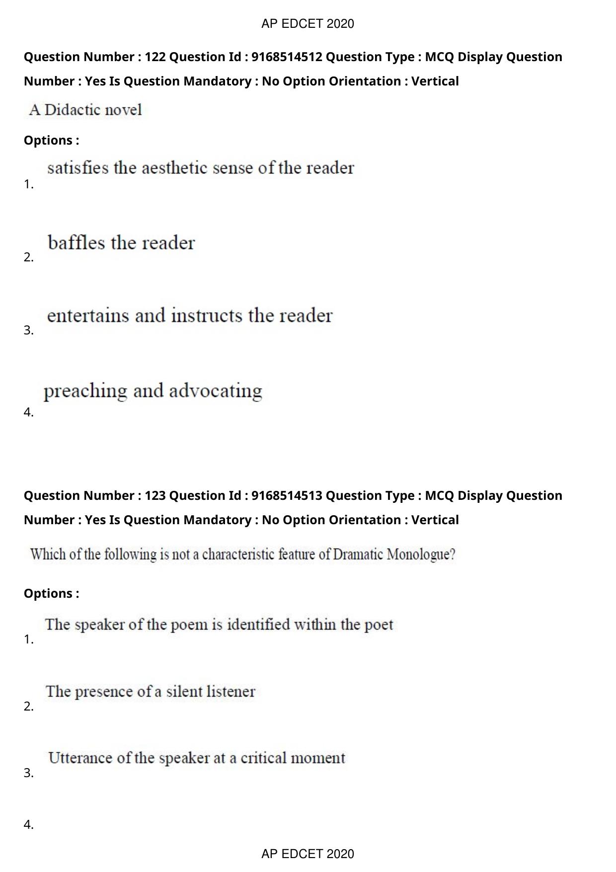 AP EDCET 2020 English Question Paper - Page 76