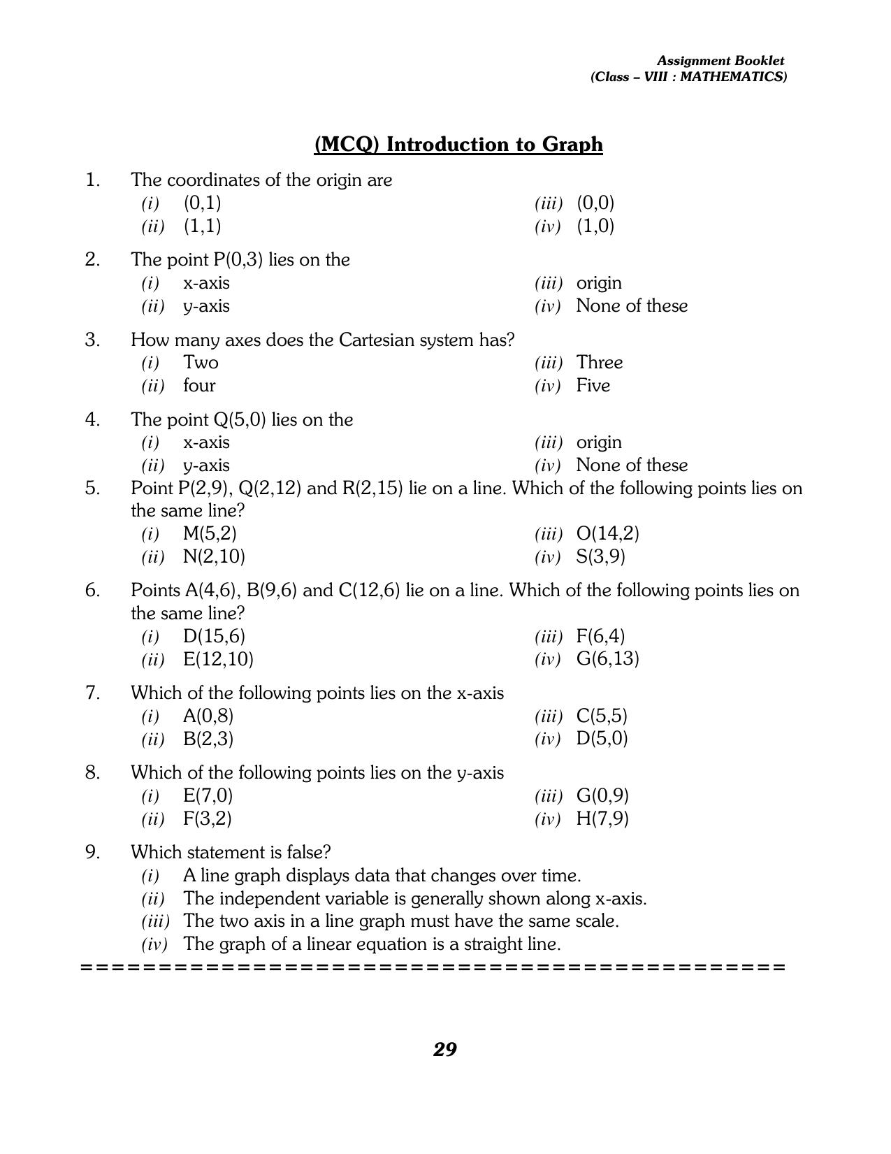 CBSE Worksheets for Class 8 Mathematics Assignment 13 - Page 19