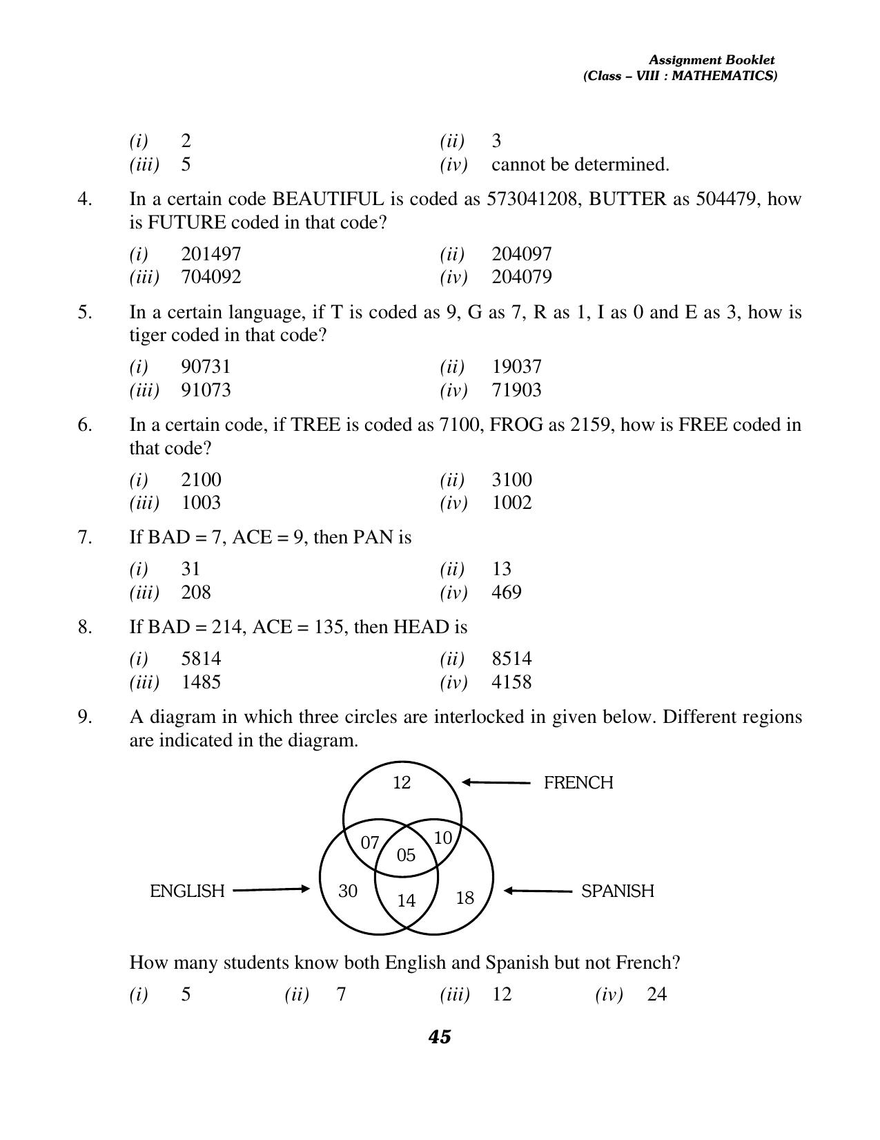 CBSE Worksheets for Class 8 Mathematics Assignment 13 - Page 35
