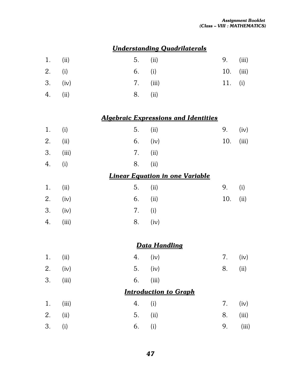 CBSE Worksheets for Class 8 Mathematics Assignment 13 - Page 37