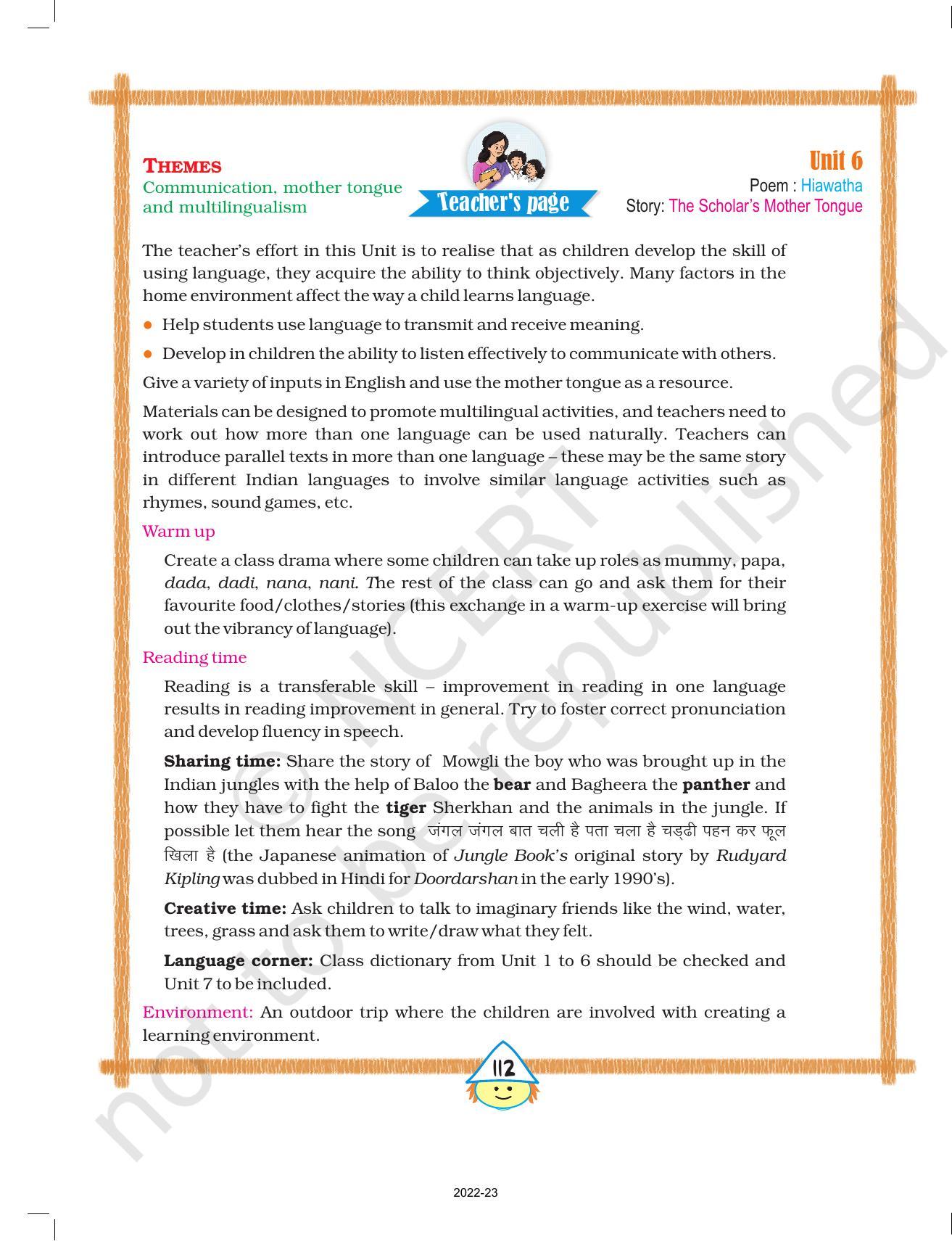 NCERT Book for Class 4 English: Chapter 1-Hiawatha - IndCareer Docs