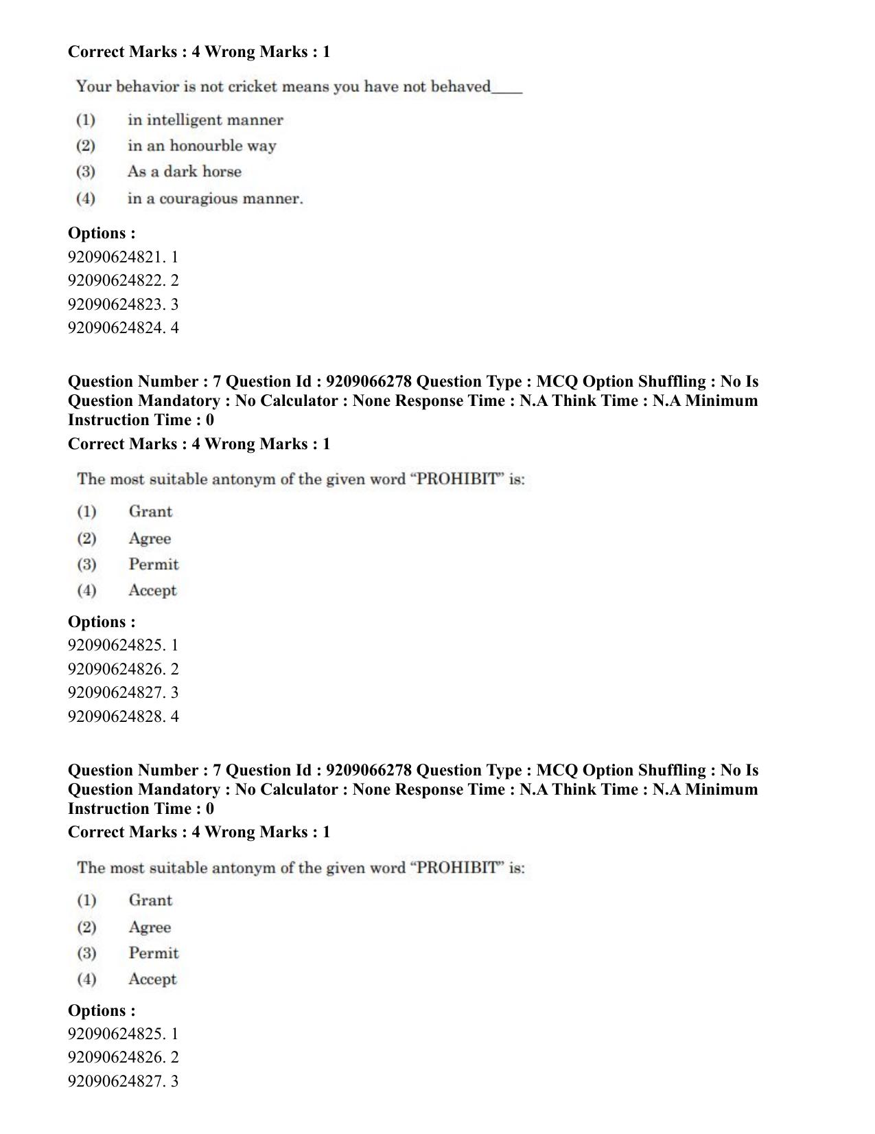 CUET PG 2023: SCQP27 – Statistics (Eng.)-shift 1 (08-06-2023) Question Paper - Page 10