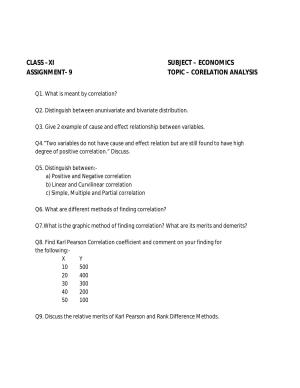 CBSE Worksheets for Class 11 Economics Assignment 9