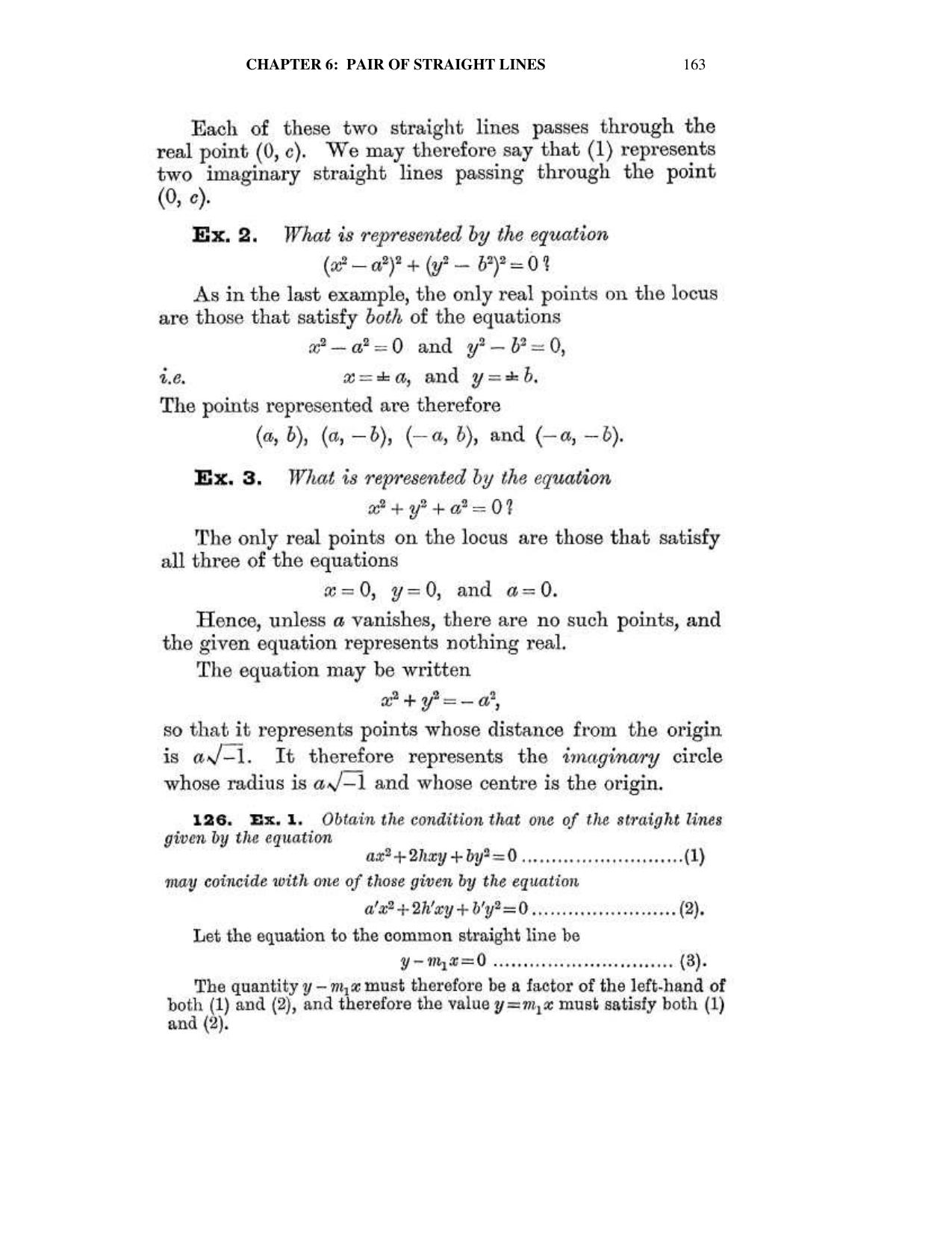 Chapter 6: On Equations Representing Two or More Straight Lines - SL Loney Solutions: The Elements of Coordinate Geometry - Page 24