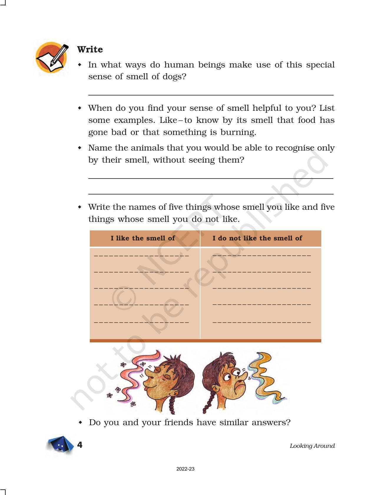 NCERT Book For Class 5 EVS Chapter 1 Super Senses - IndCareer Docs