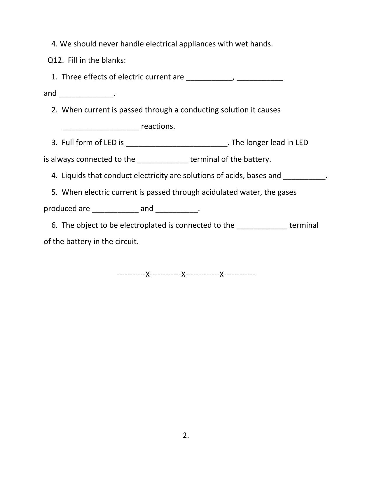 CBSE Worksheets for Class 8 Science Assignment 12 - Page 2