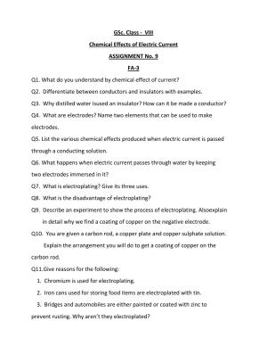 CBSE Worksheets for Class 8 Science Assignment 12