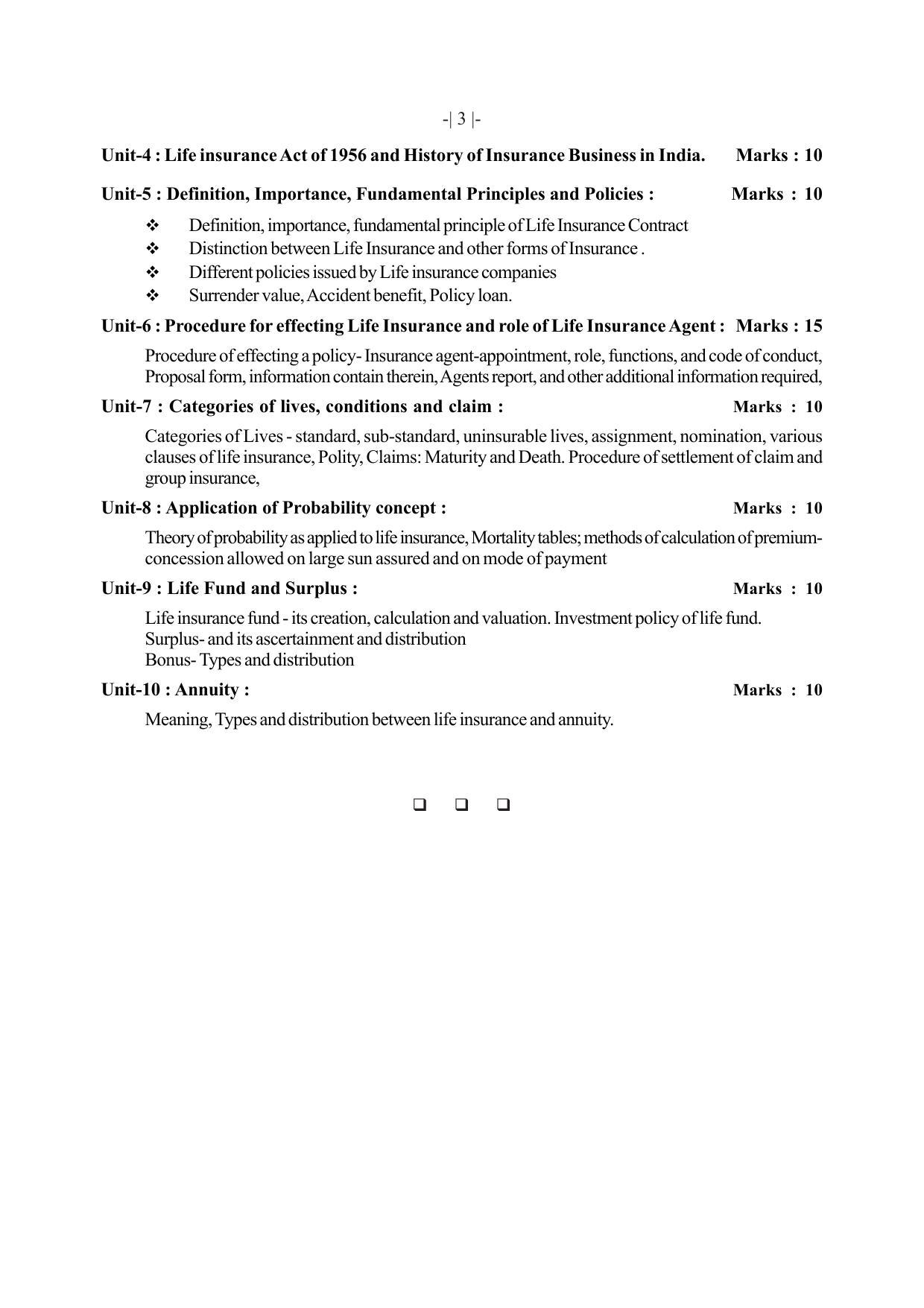 AHSEC 1st Year Insurance Syllabus - Page 3