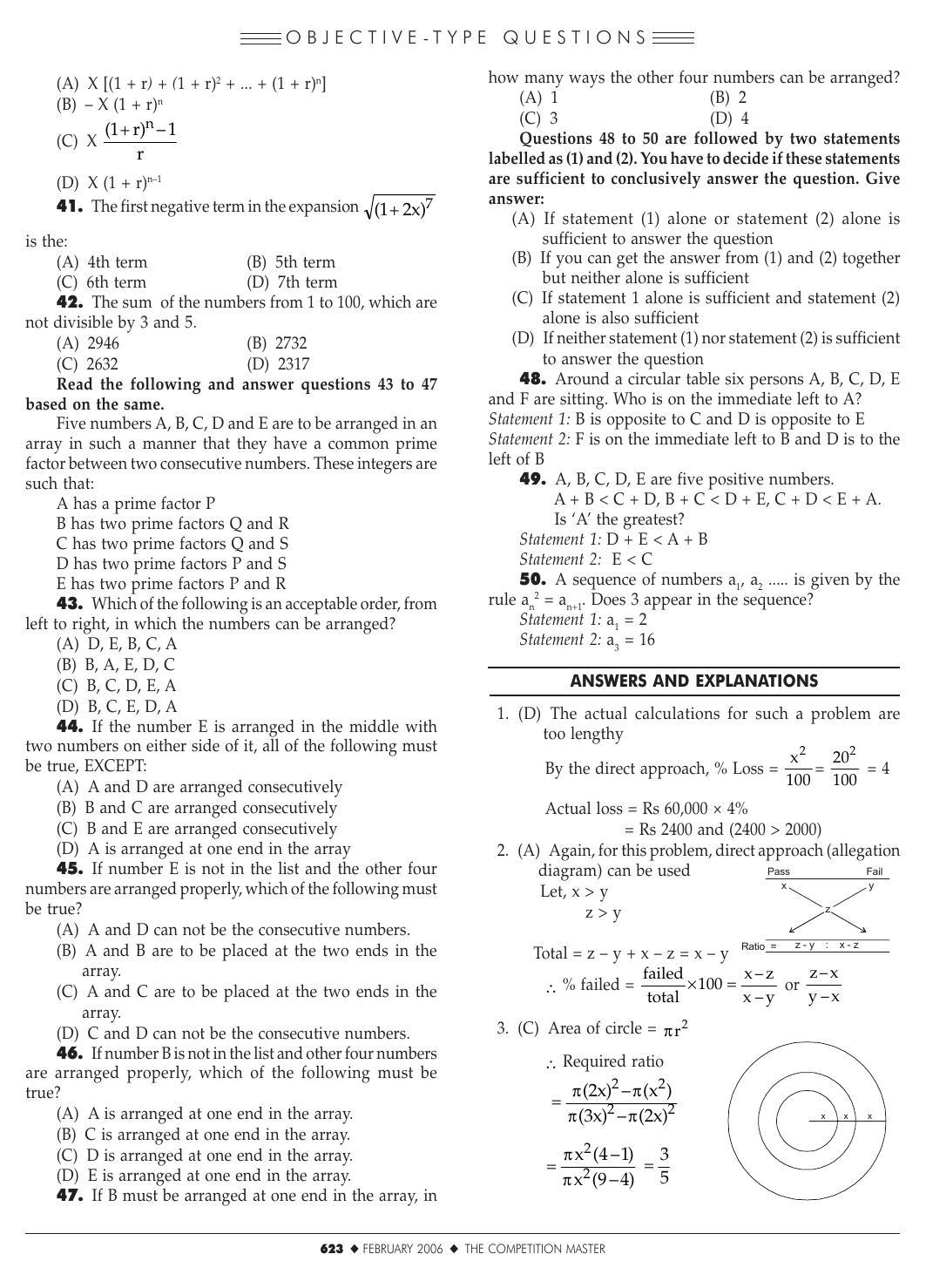 XAT 2005 (Paper I – Set II) Question Papers  - Page 4