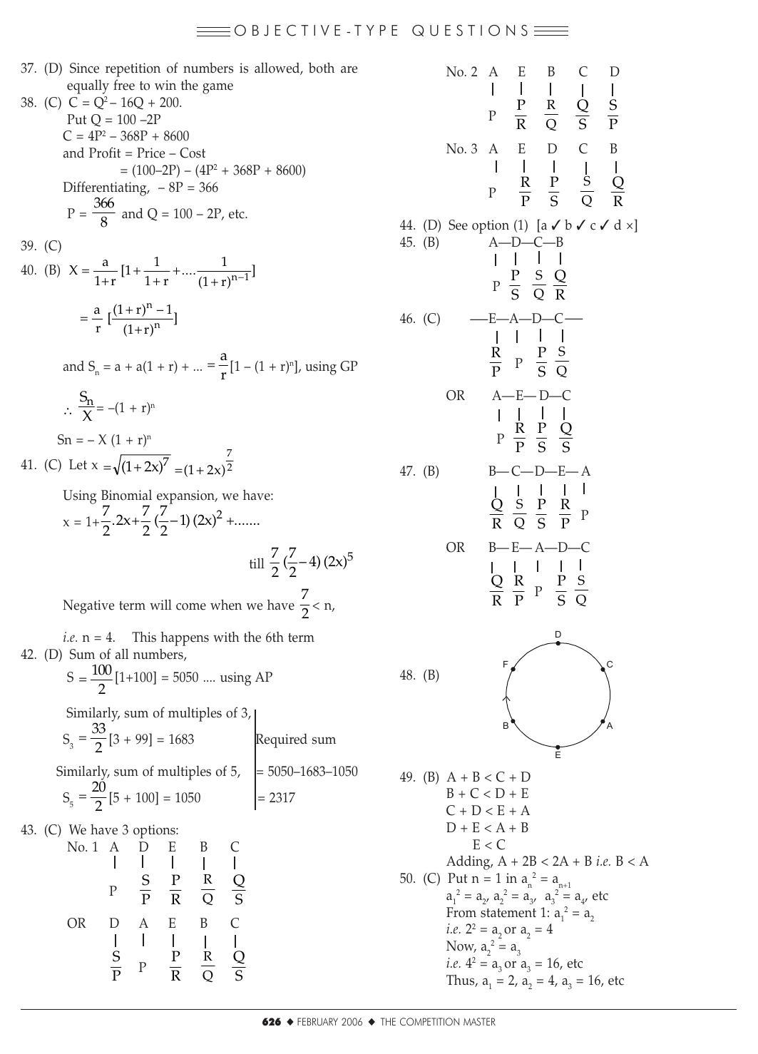 XAT 2005 (Paper I – Set II) Question Papers  - Page 7