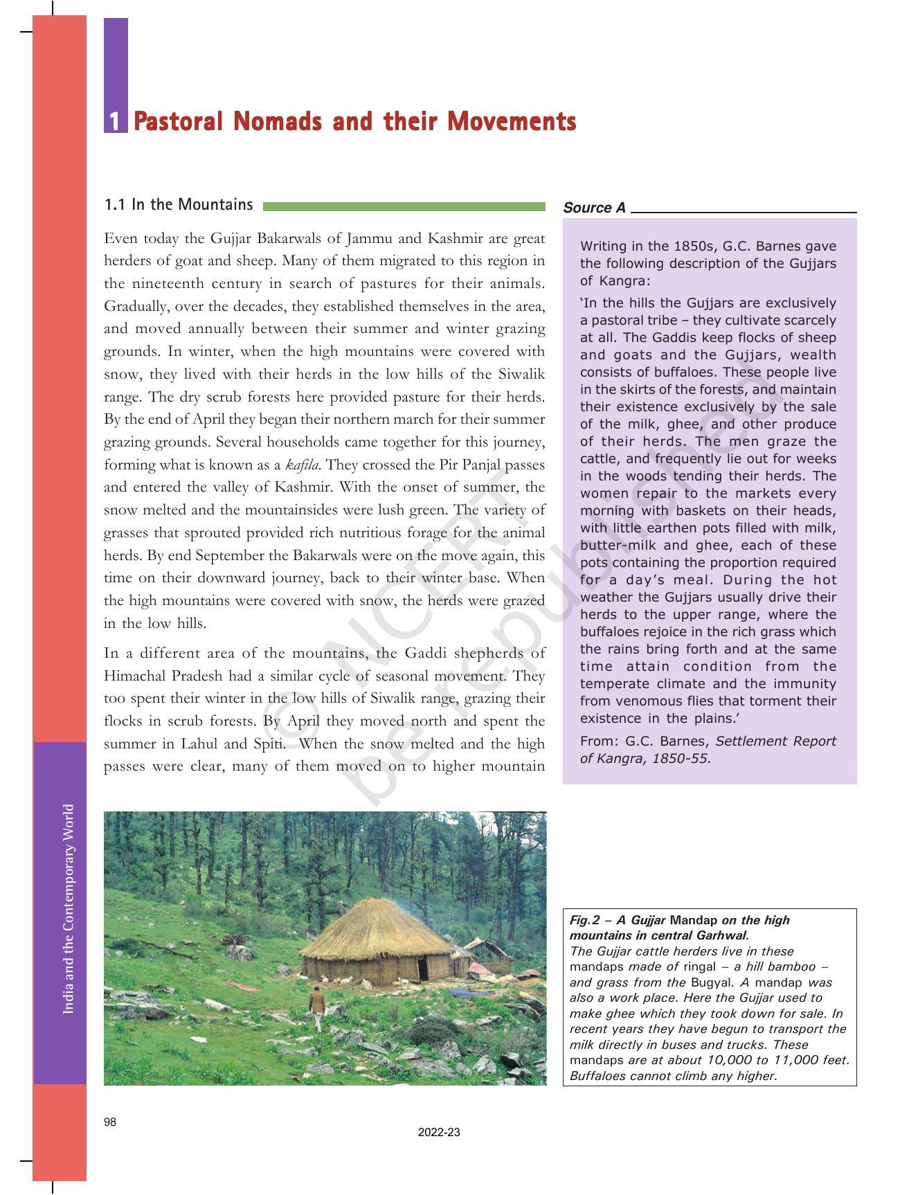 NCERT Book For Class 9 History Chapter 5 Pastoralists