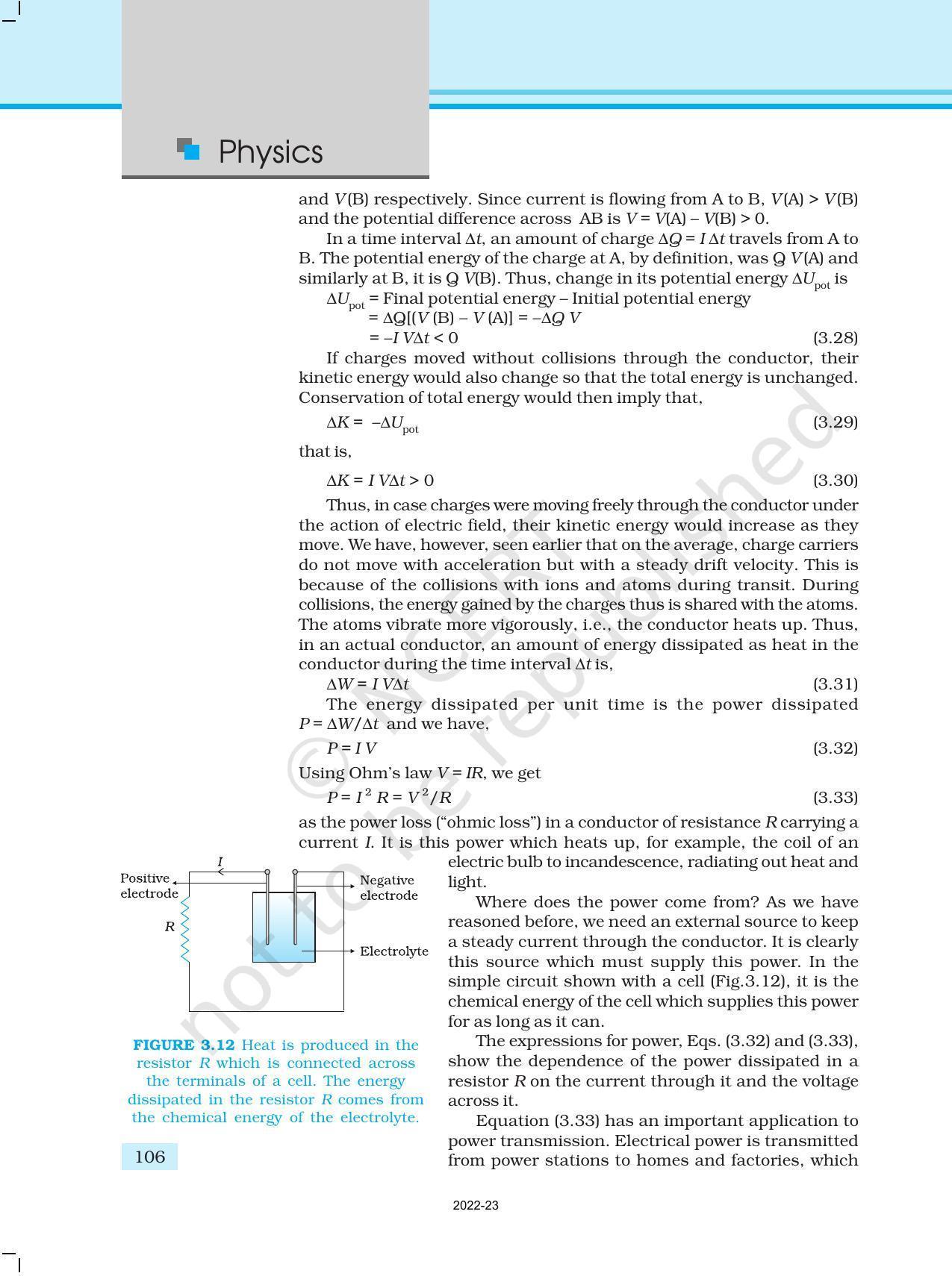 NCERT Book for Class 12 Physics Chapter 3 Current Electricity - Page 14