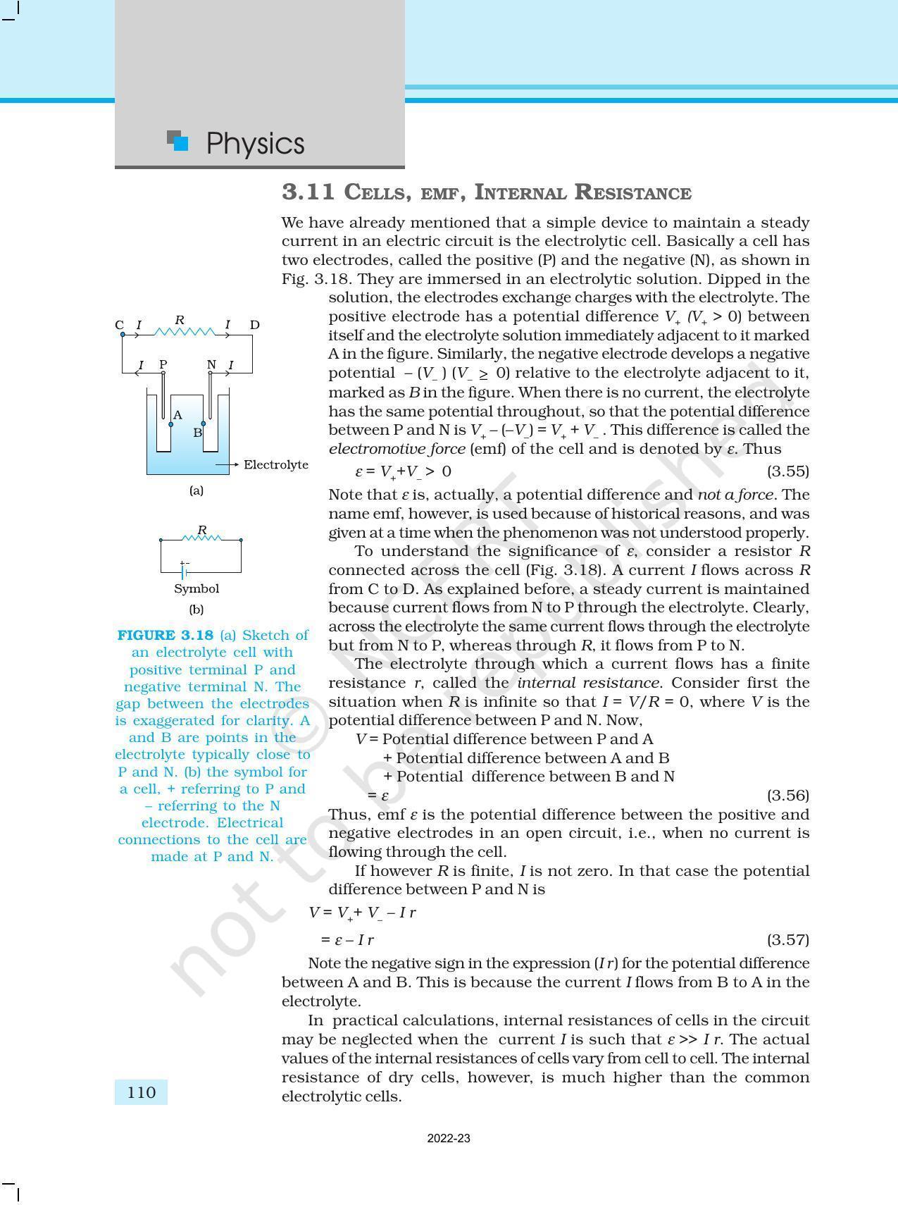 NCERT Book for Class 12 Physics Chapter 3 Current Electricity - Page 18
