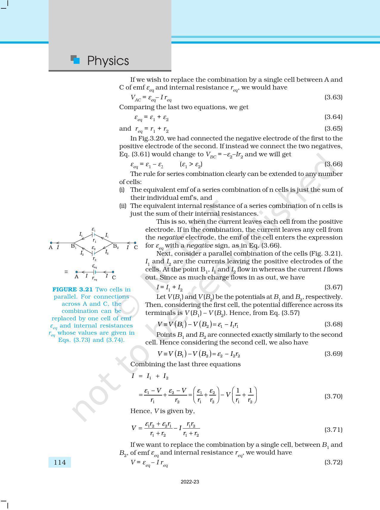 NCERT Book for Class 12 Physics Chapter 3 Current Electricity - Page 22