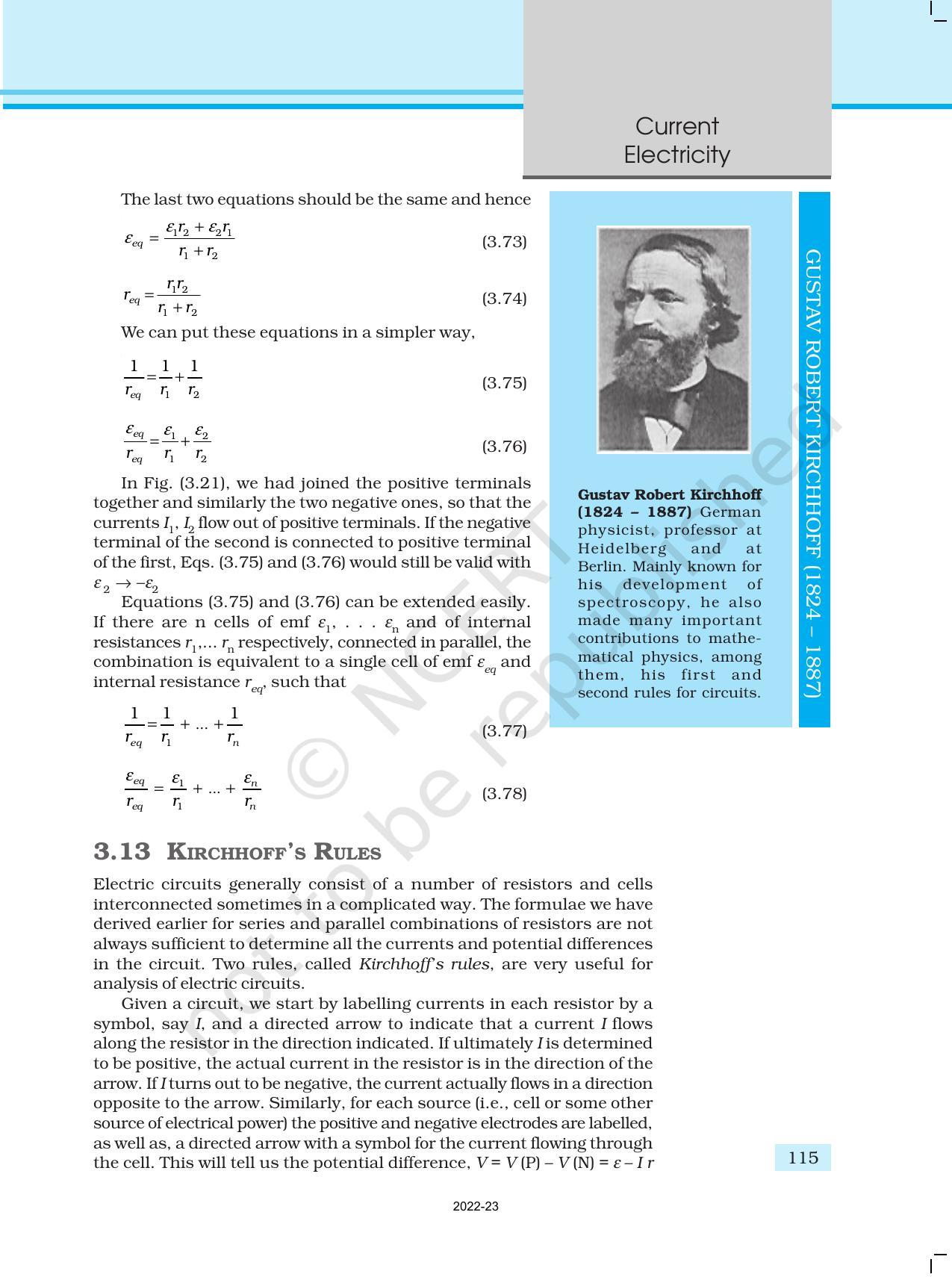 NCERT Book for Class 12 Physics Chapter 3 Current Electricity - Page 23