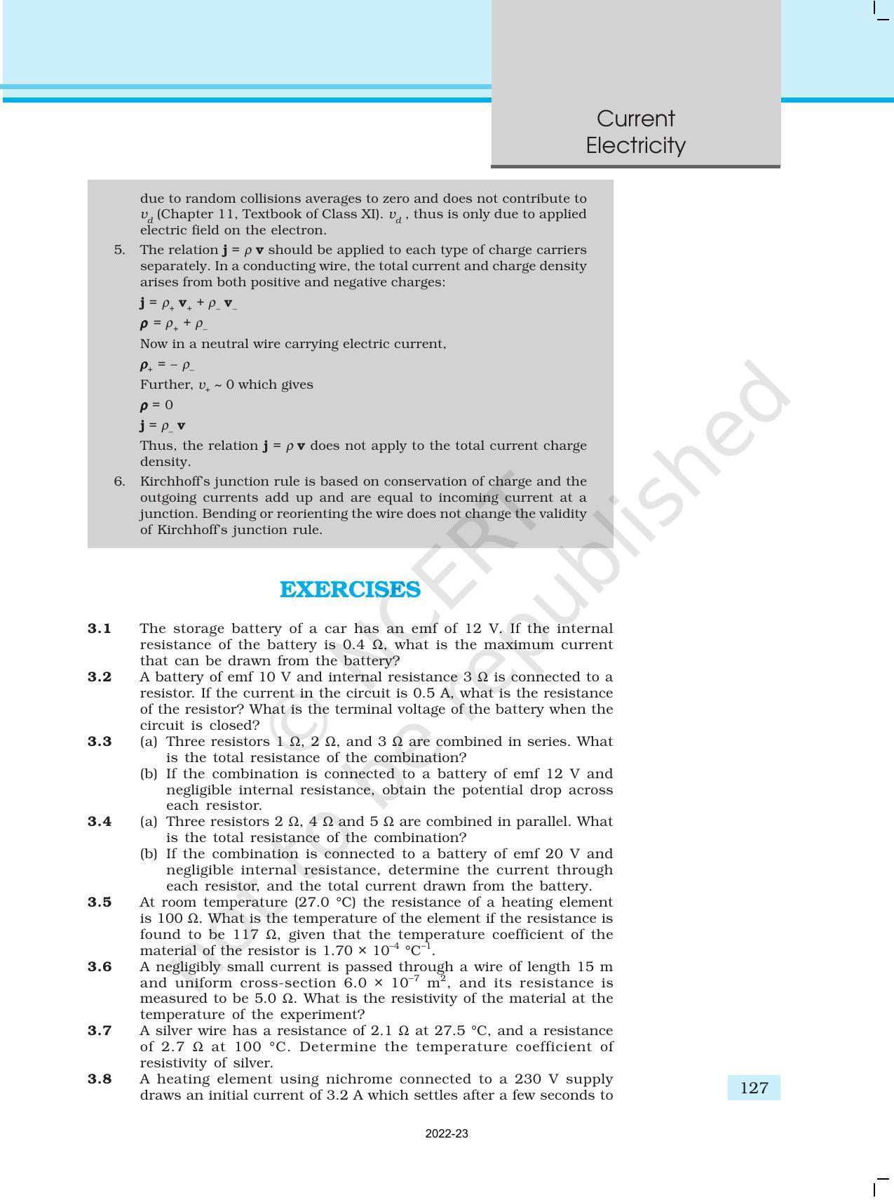 NCERT Book for Class 12 Physics Chapter 3 Current Electricity - Page 35